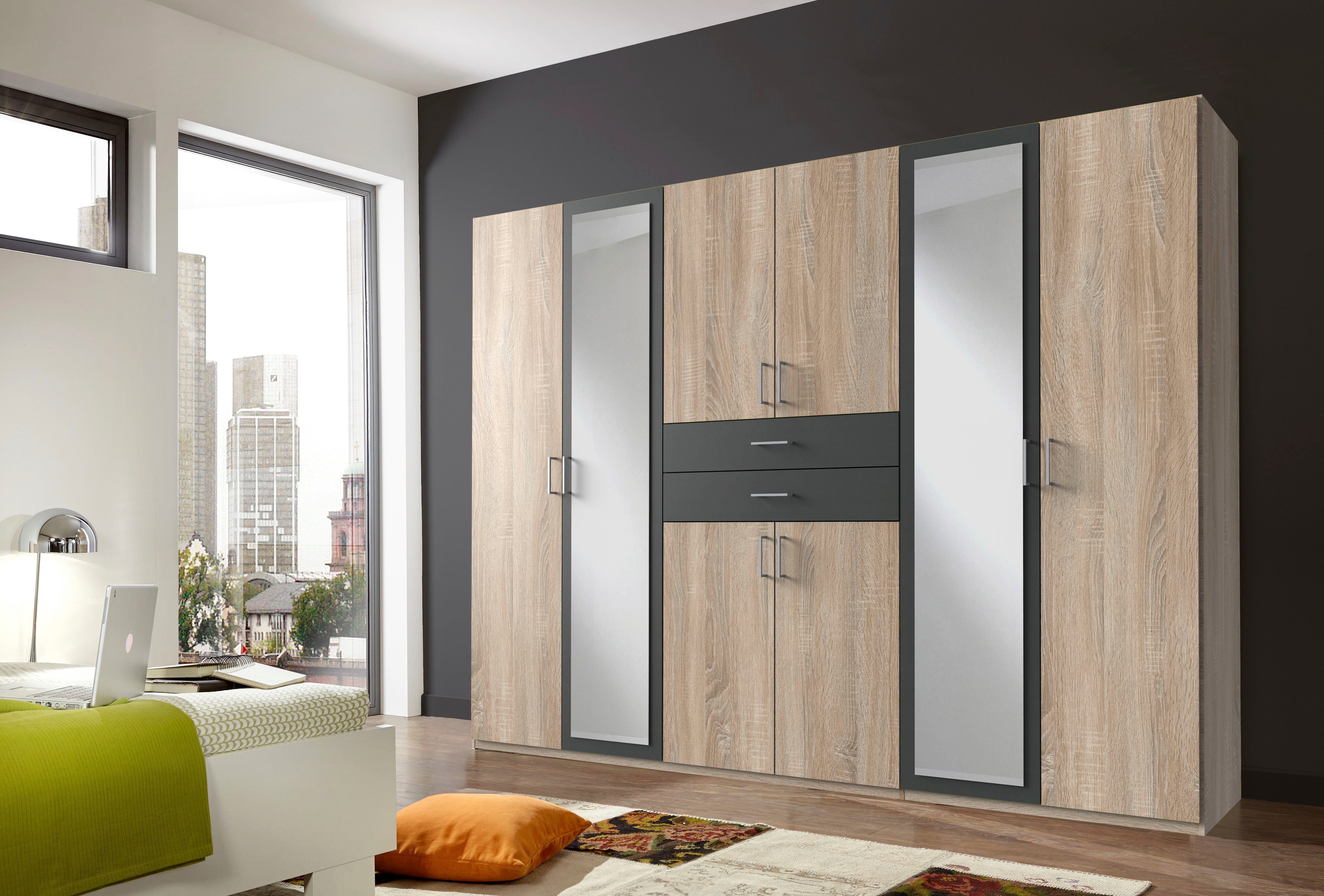 Wimex Kleiderschrank "Diver Drehtürenschrank mit Spiegel, 180, 225 o. 270cm günstig online kaufen