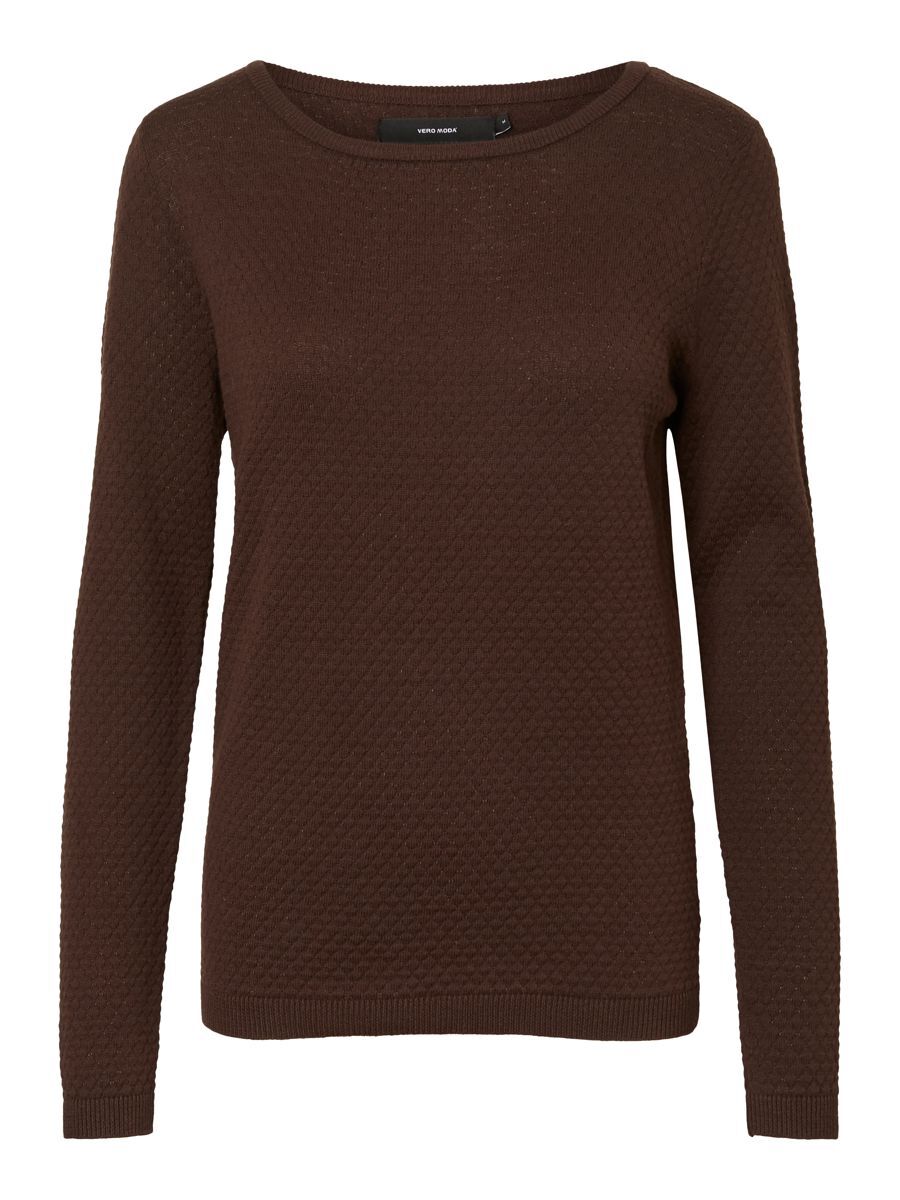 VERO MODA Strukturierter Pullover Damen Braun günstig online kaufen