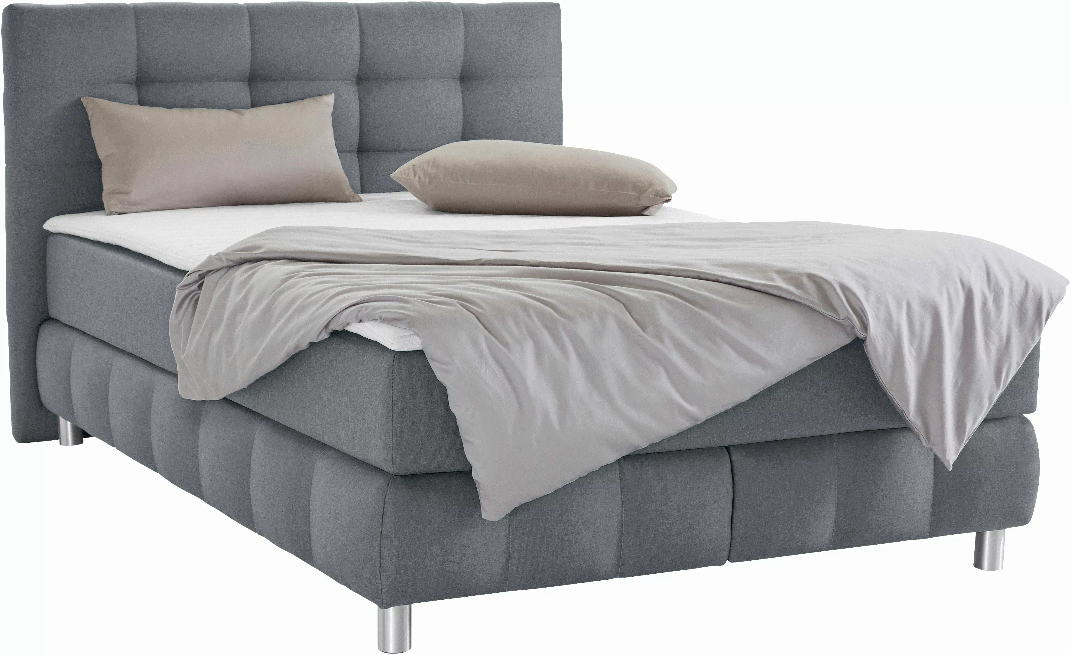 andas Boxspringbett "Salo XXL", in Samtoptik oder Struktur, 6 Breiten in Üb günstig online kaufen