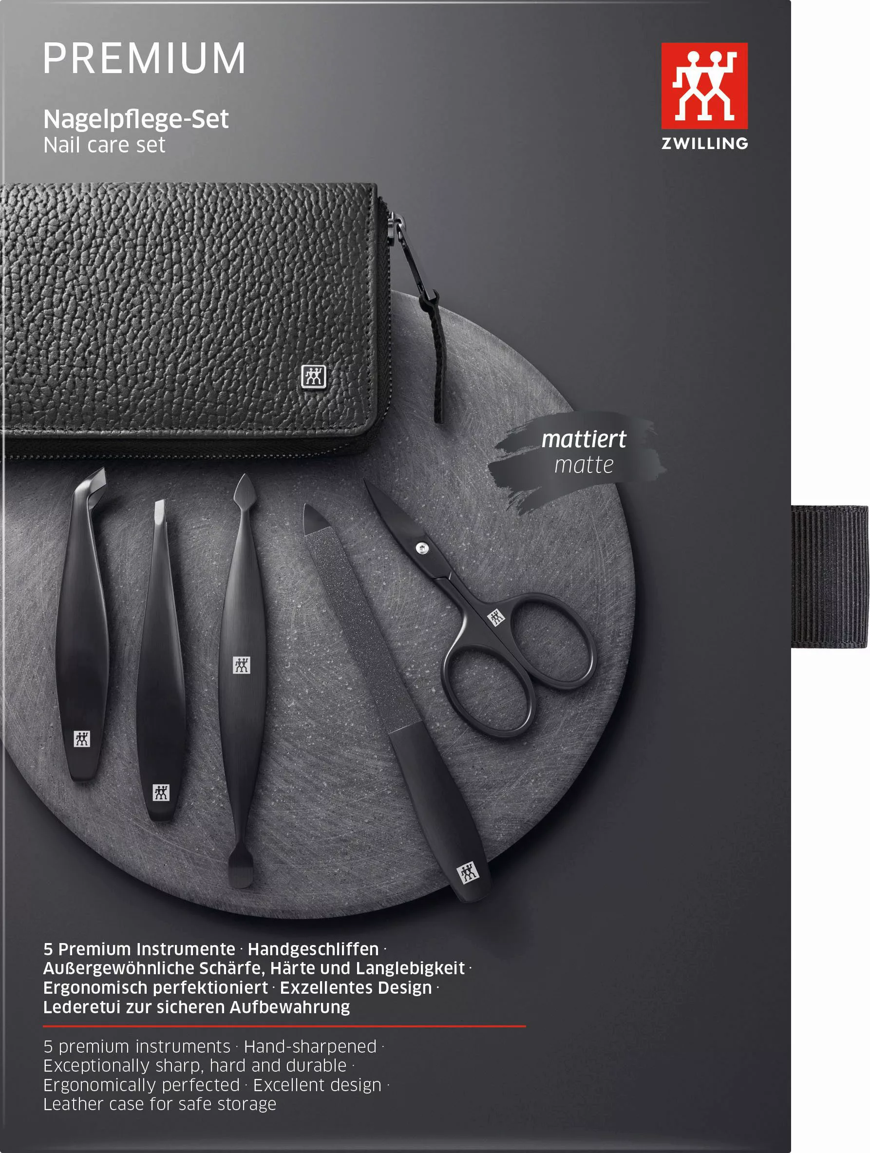 Zwilling Maniküre-Etui PREMIUM BLACK, 5 tlg., günstig online kaufen