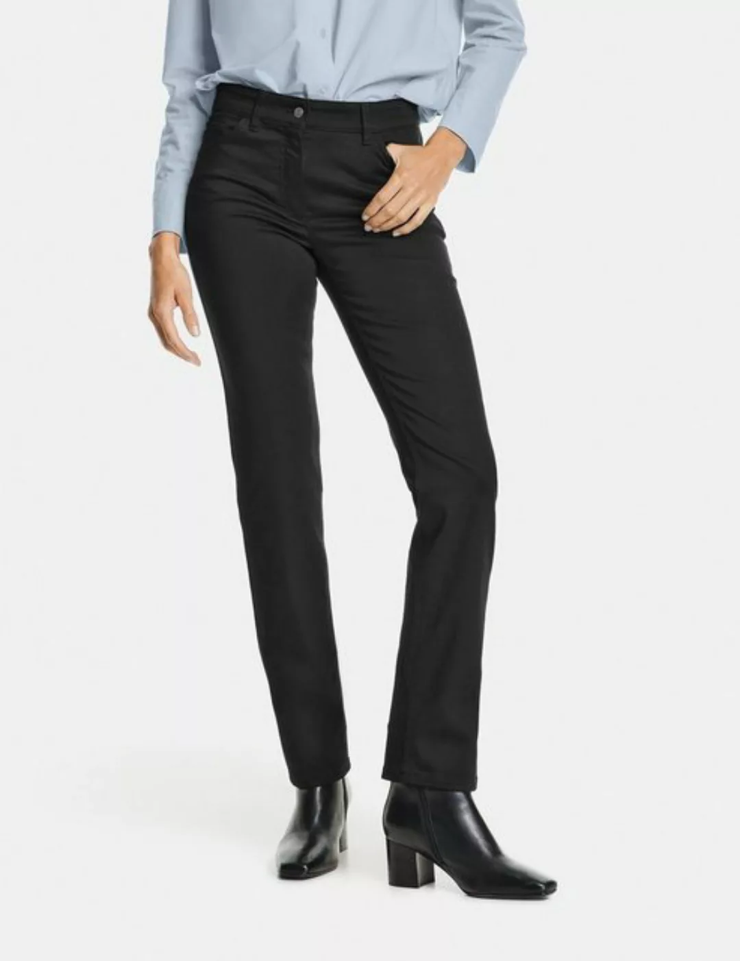GERRY WEBER Stretch-Jeans 5-Pocket Jeans Straight Fit Kurzgröße günstig online kaufen