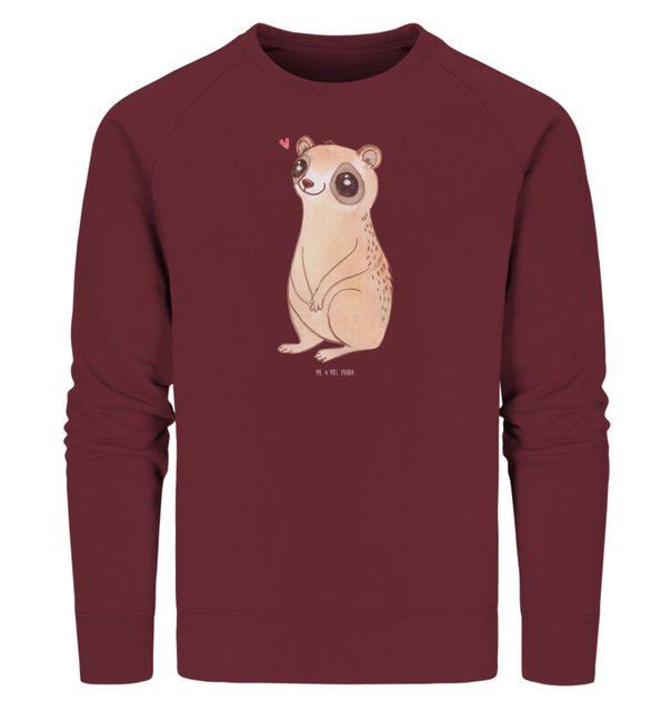 Mr. & Mrs. Panda Longpullover Größe XXL Plumplori Glücklich - Burgundy - Ge günstig online kaufen