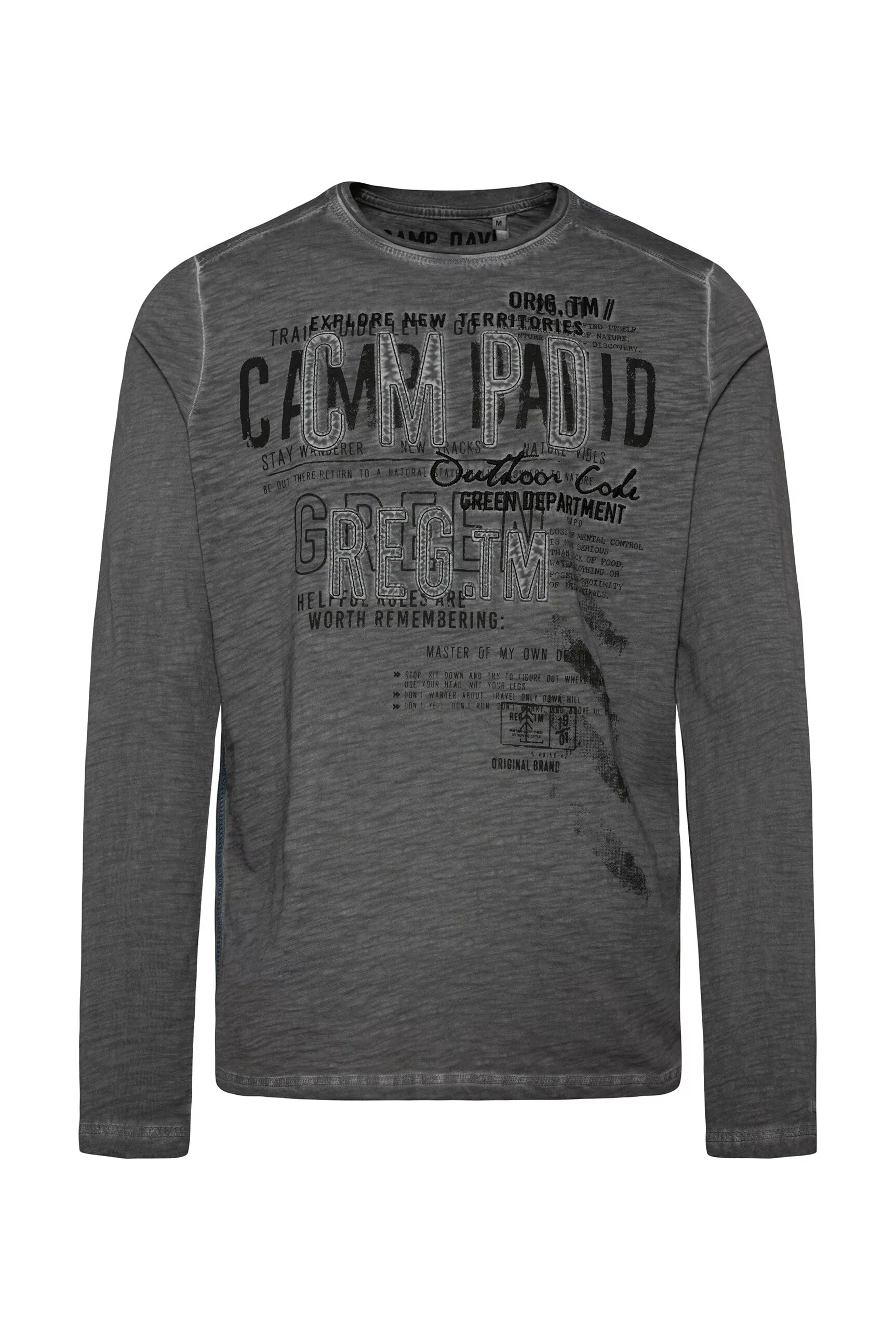 CAMP DAVID Langarmshirt, aus Bio-Baumwolle günstig online kaufen