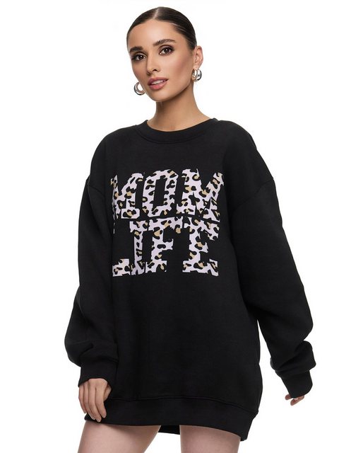 Worldclassca Sweatshirt Worldclassca Oversized Sweatshirt MOM LIFE Print La günstig online kaufen