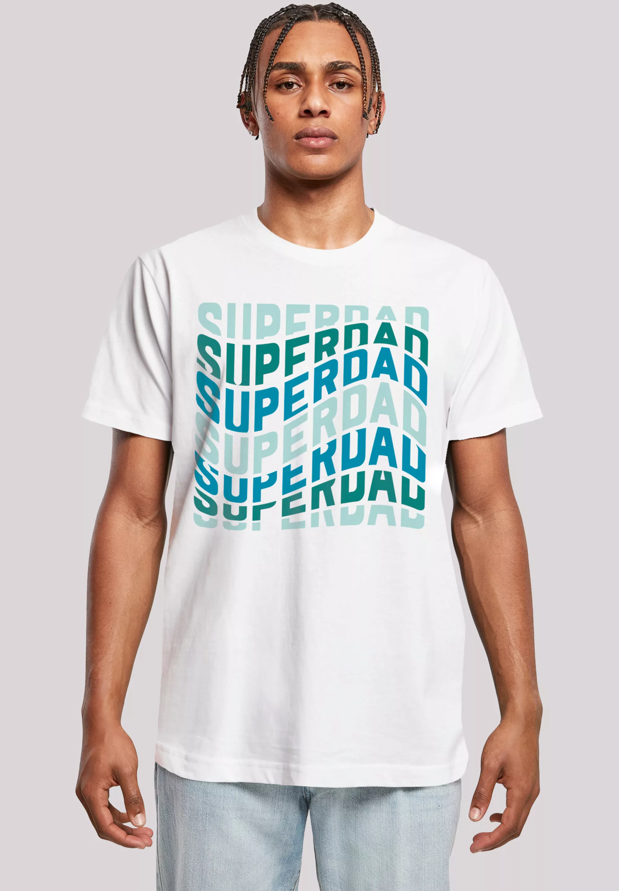 F4NT4STIC T-Shirt "Super Dad Retro Trend Vatertags Design für Papas", Premi günstig online kaufen