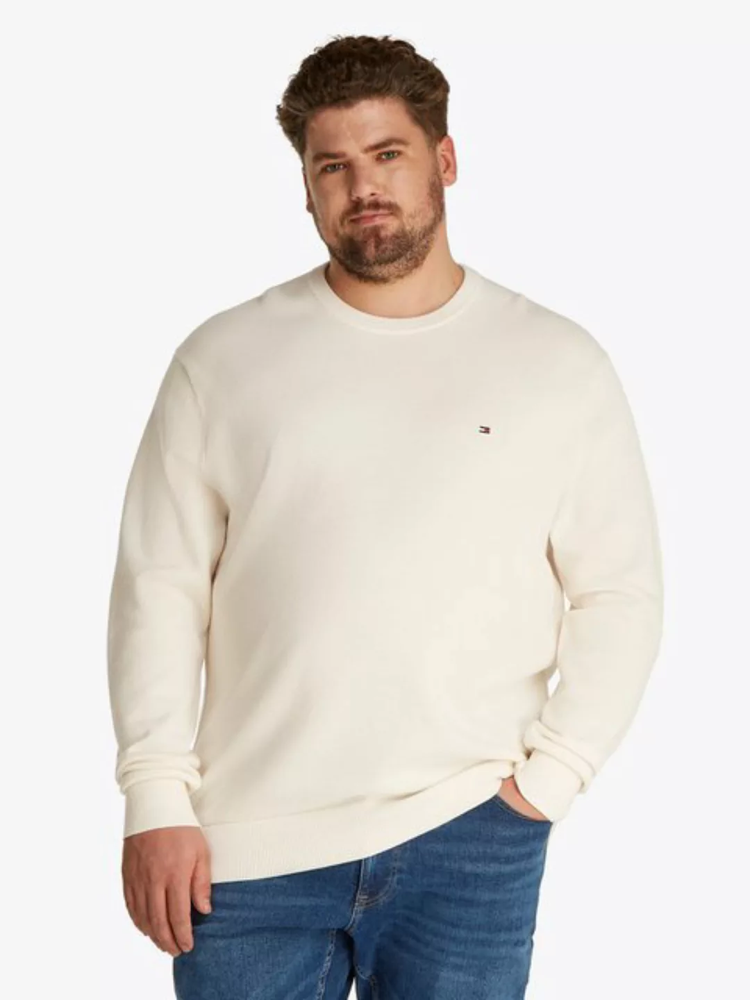 Tommy Hilfiger Big & Tall Rundhalspullover BT-ESSENTIAL STRUCTURE CREW NECK günstig online kaufen