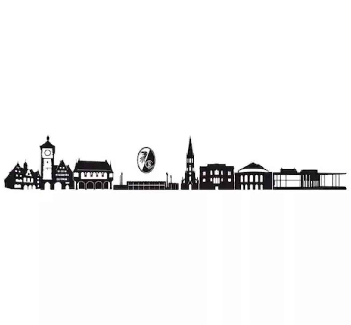 Wall-Art Wandtattoo »Fußball SC Freiburg Skyline + Logo«, (1 St.), selbstkl günstig online kaufen