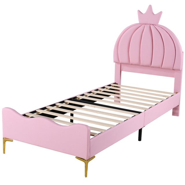 RIYO Polsterbett Kinderbett Doppelbett 90x200 cm Hohe Metallfüße mit Latten günstig online kaufen