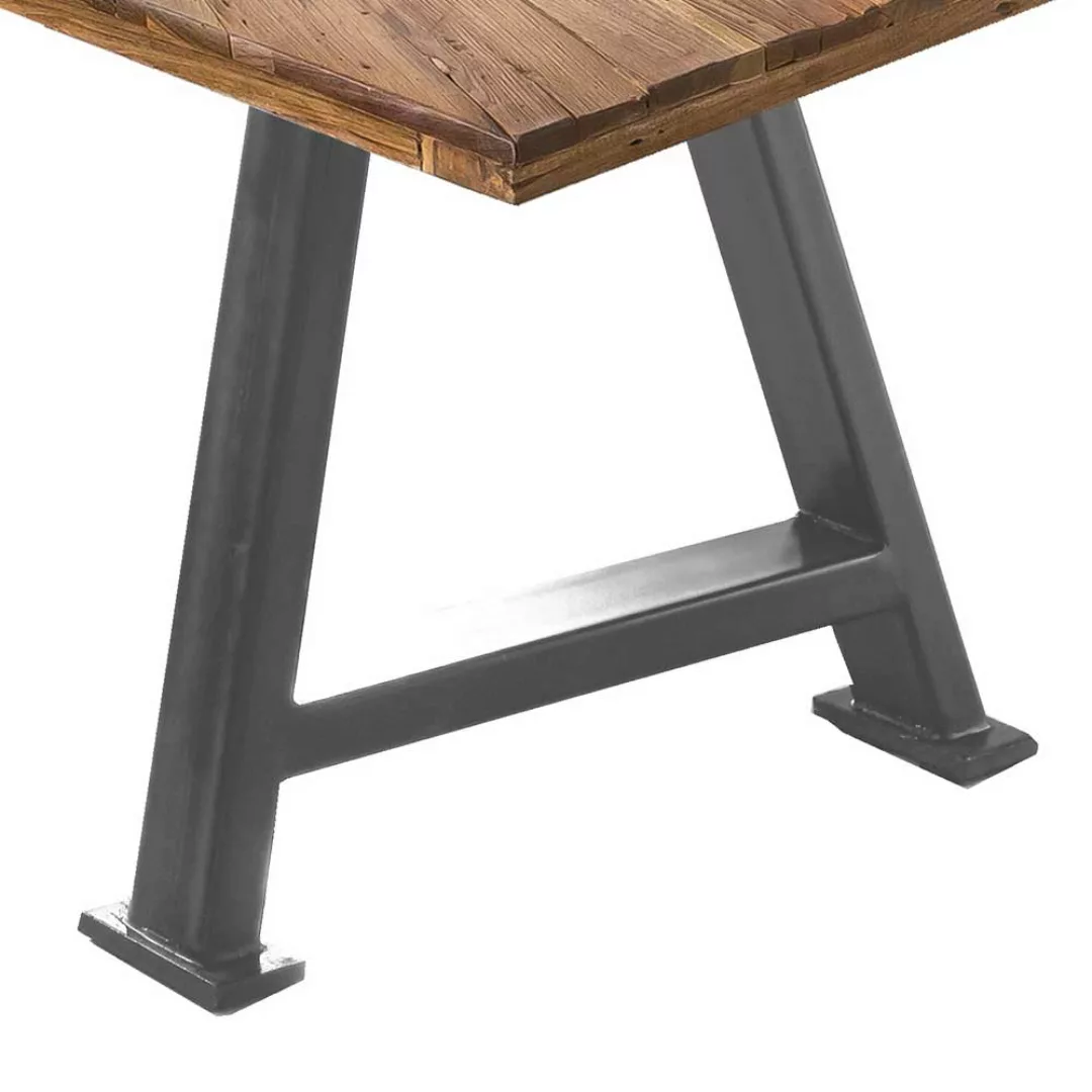 Echtholzesstisch aus Recyclingholz Eisen günstig online kaufen