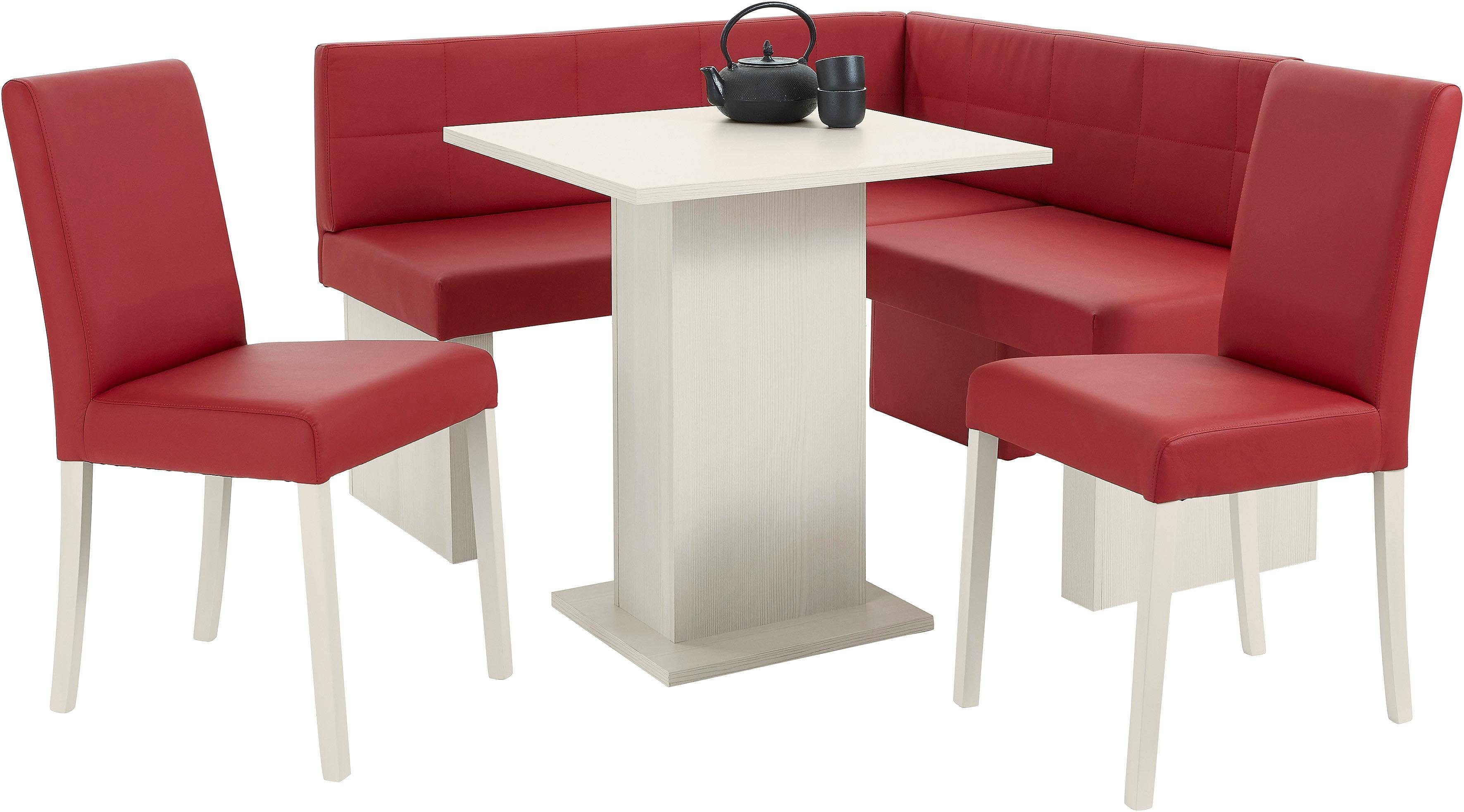 massivline&more Eckbankgruppe "Anna 2", (Set, 4 tlg.), mit 2 Stühlen mit ma günstig online kaufen