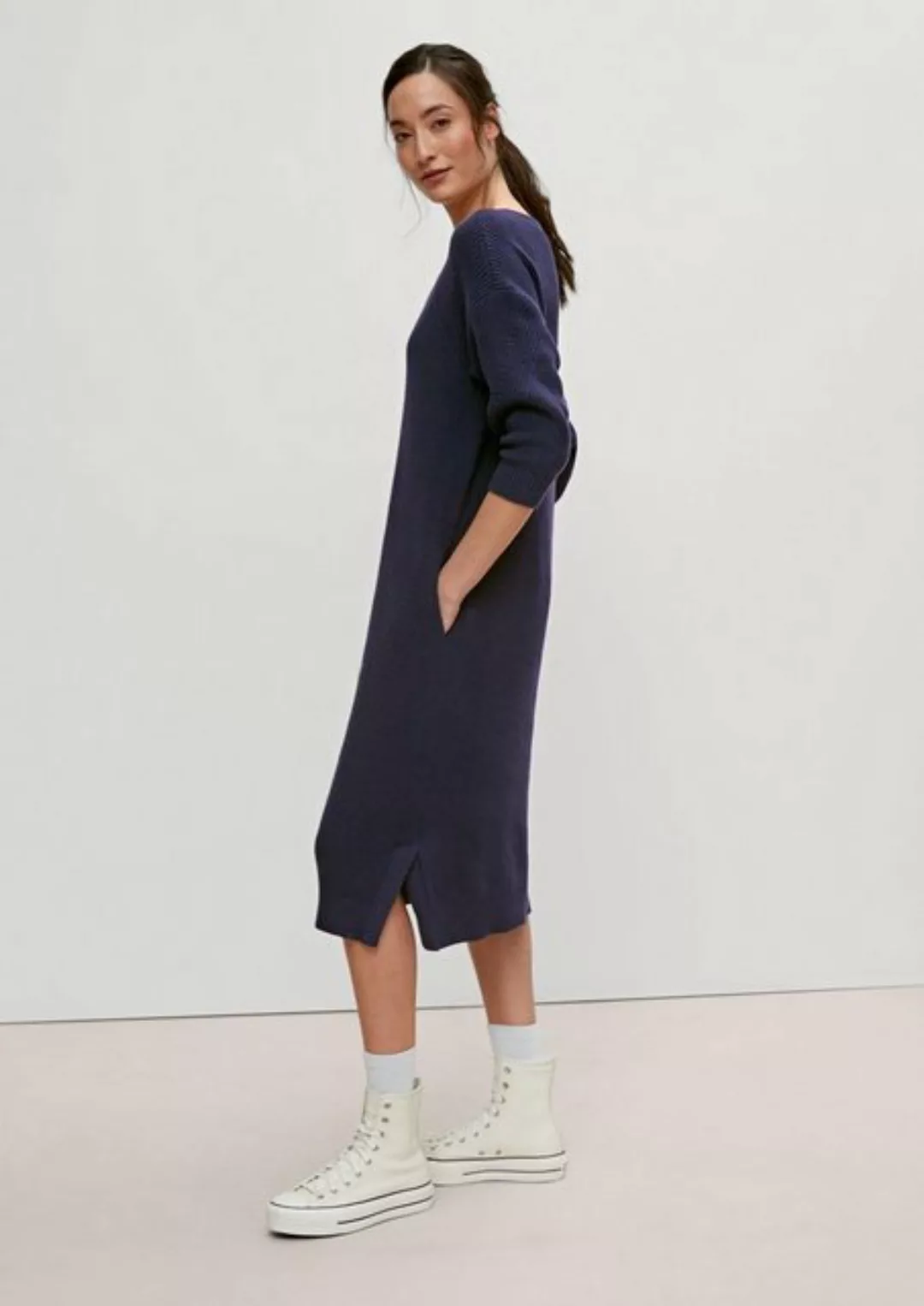 comma casual identity Minikleid Strickkleid mit 3/4-Ärmeln günstig online kaufen