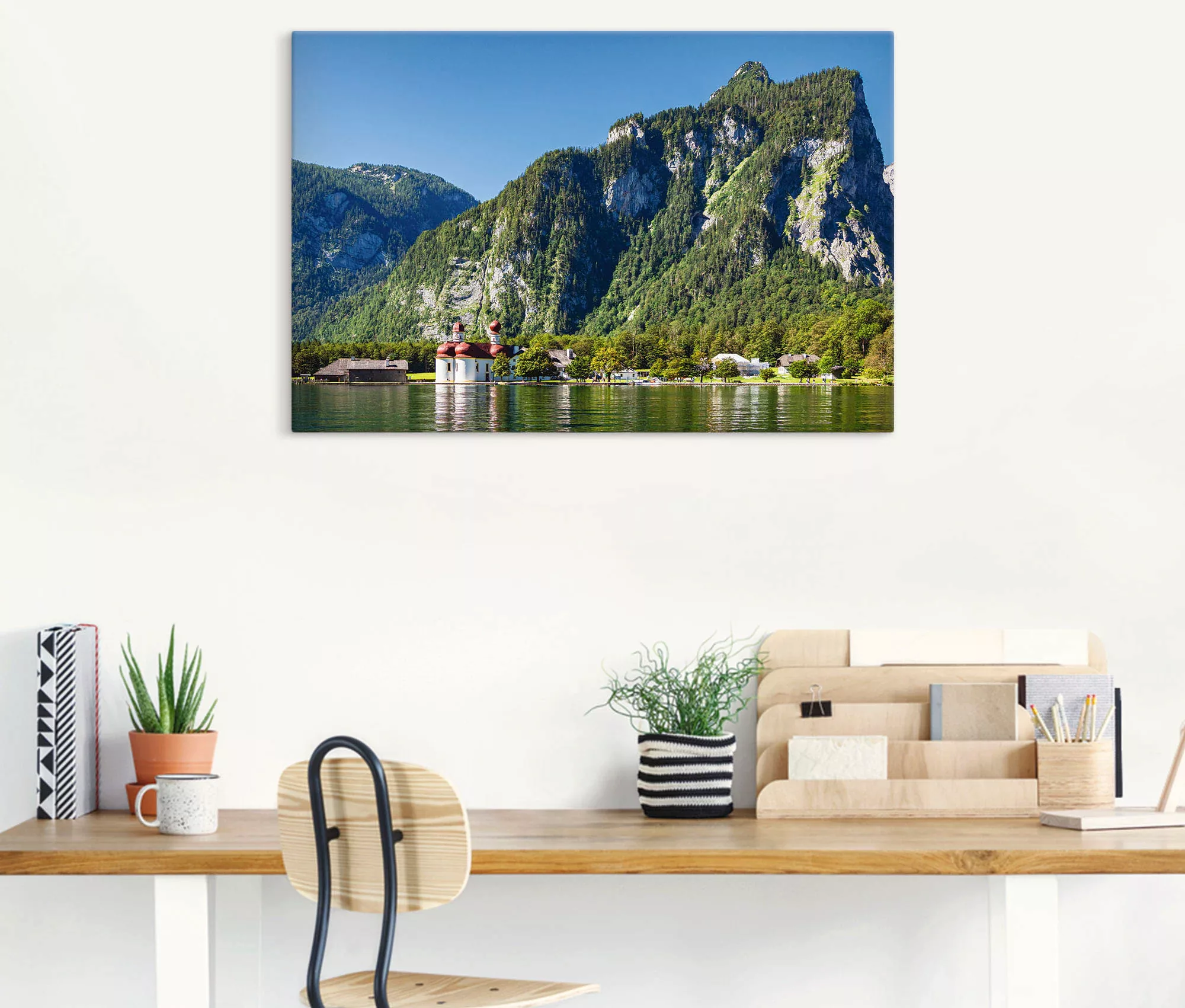 Artland Wandbild "Blick auf den Königssee", Berge & Alpenbilder, (1 St.) günstig online kaufen