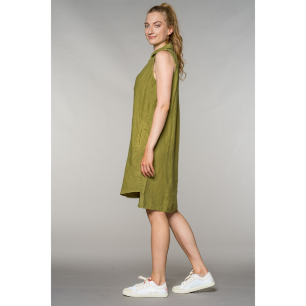 Fv-ki:Ki | Shirt Dress | A-shape | Sleeveless | Pure Linen günstig online kaufen