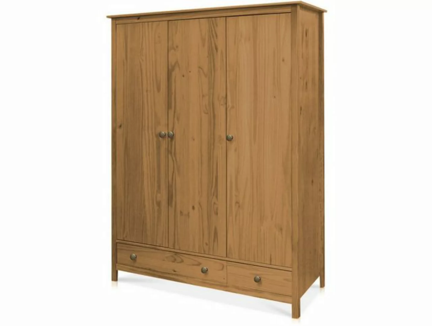 Moebel-Eins Kleiderschrank TOBINO Kleiderschrank 3trg, Material Massivholz, günstig online kaufen