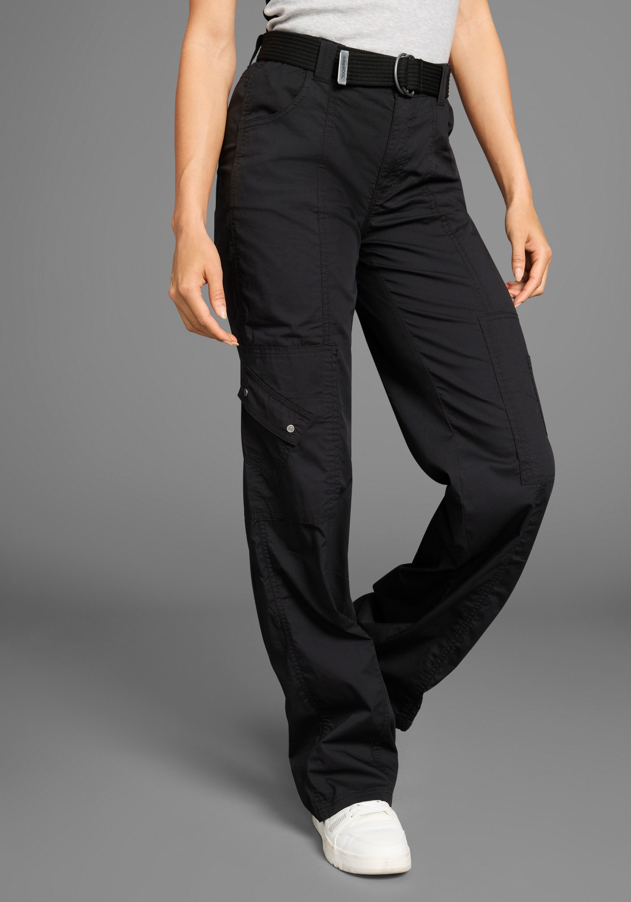 KangaROOS Cargohose, (2 tlg., mit abnehmbarem Gürtel), mit besonderem Tasch günstig online kaufen