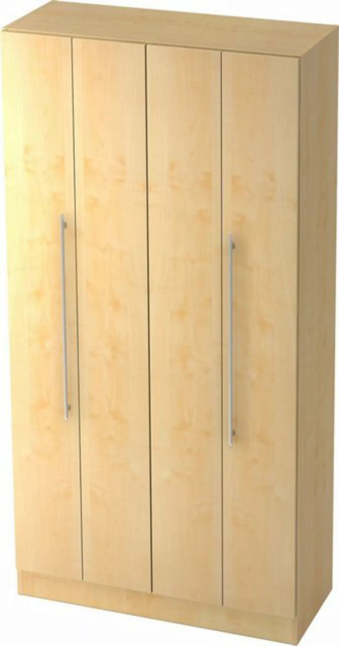 Aktenschrank Falttürenschrank Solid 5OH BxTxH 100x42x200,4cm Griff SG Nussb günstig online kaufen