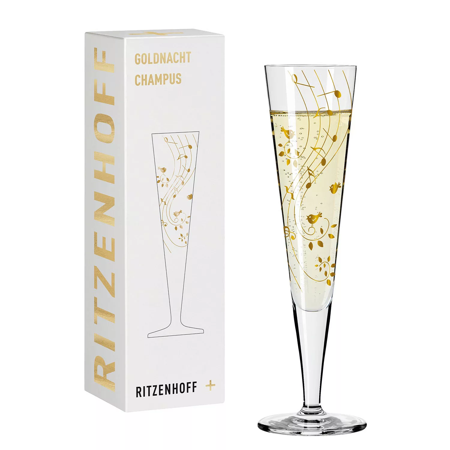 home24 Champagnerglas Goldnacht Music günstig online kaufen
