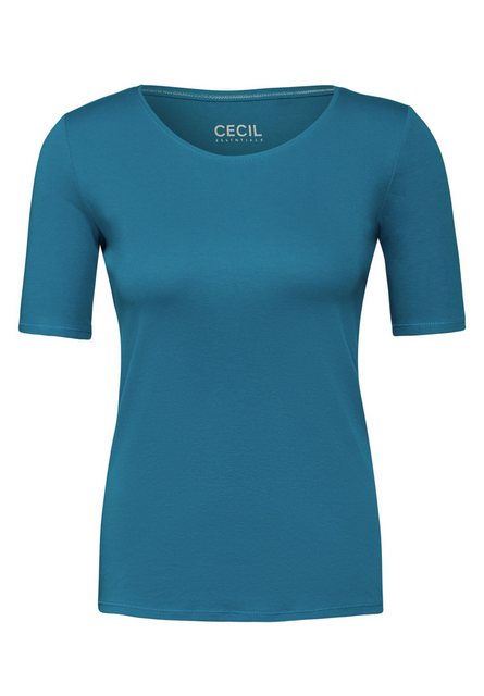 Cecil T-Shirt in Unifarbe günstig online kaufen