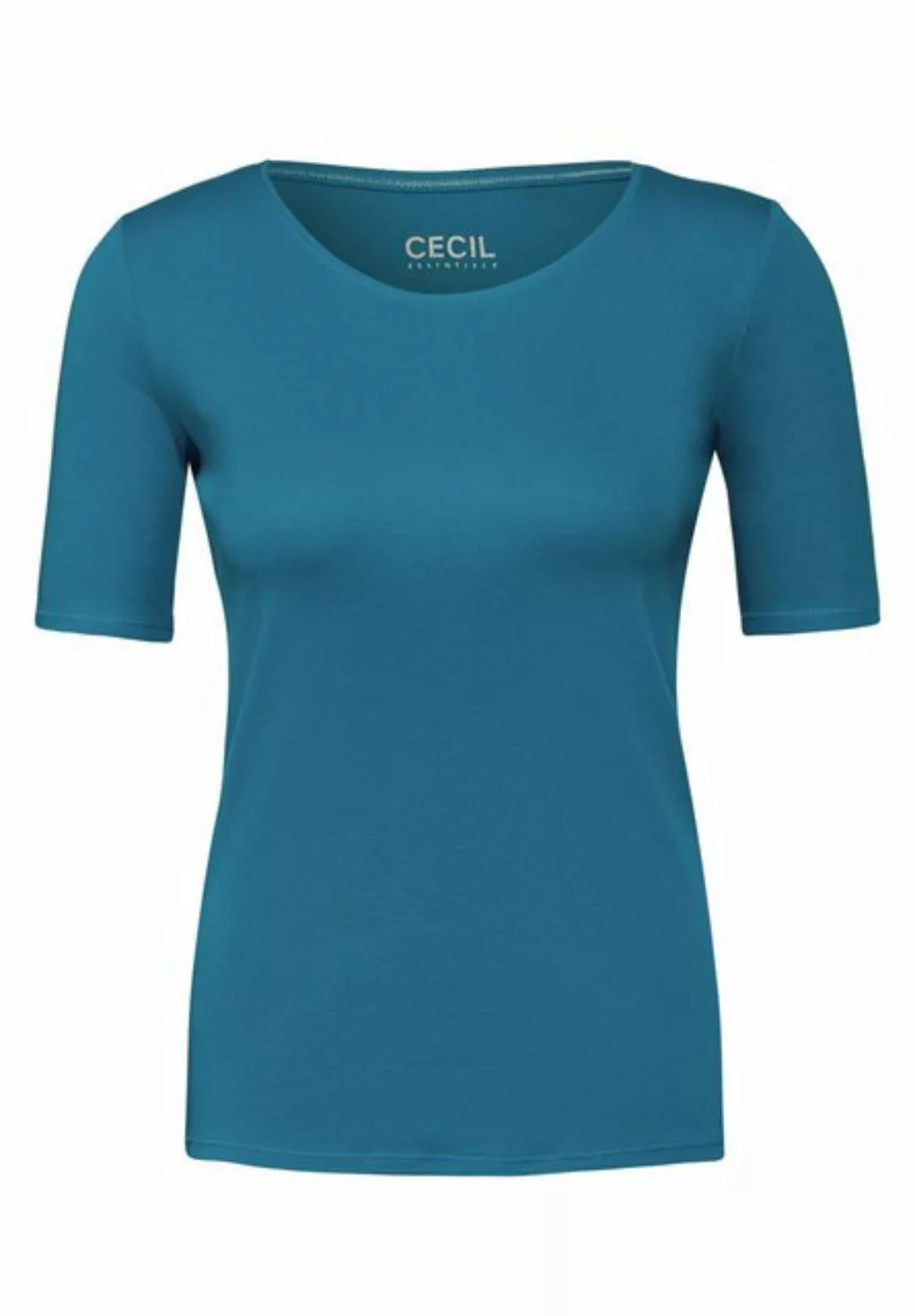 Cecil T-Shirt in Unifarbe günstig online kaufen