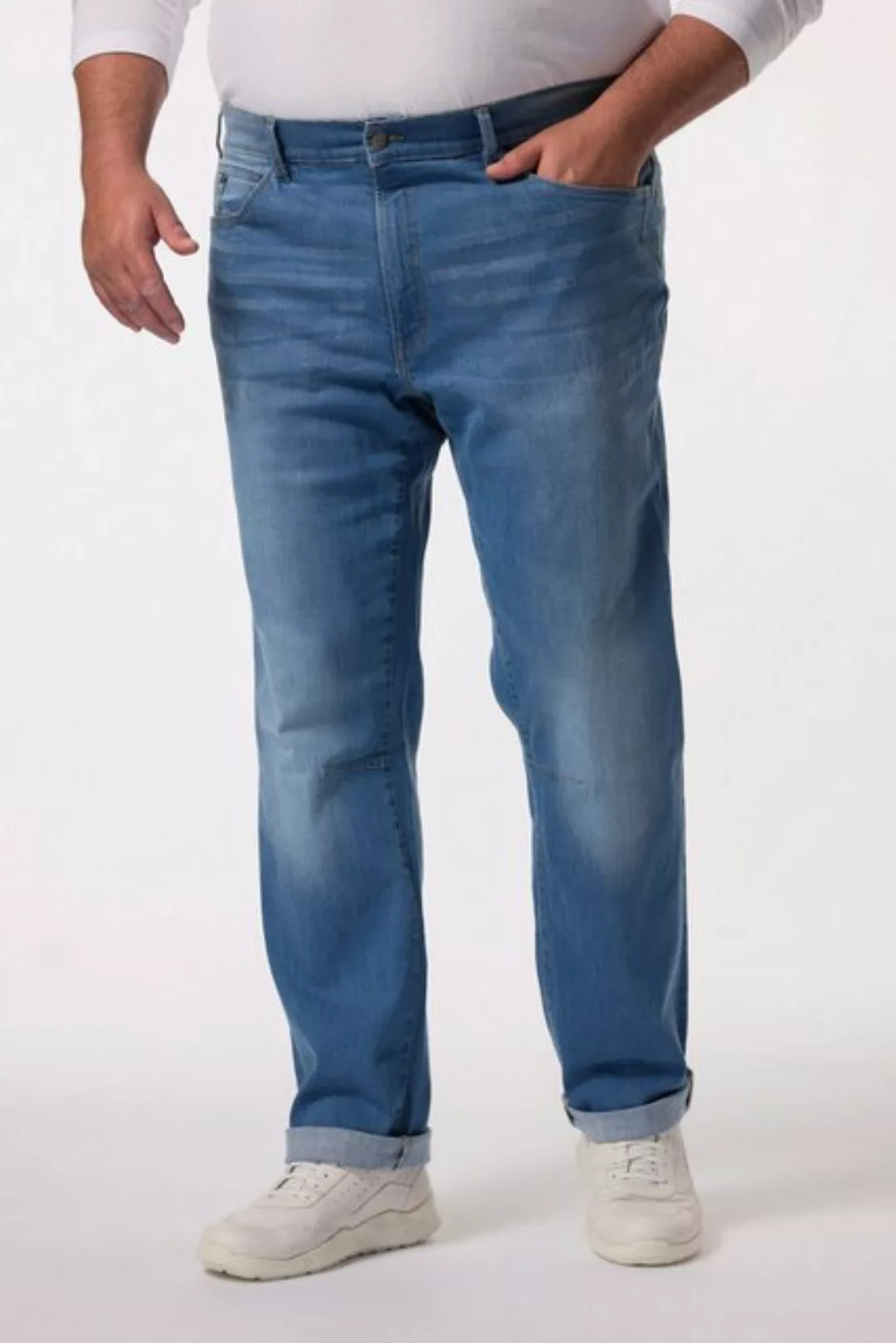 Men Plus 5-Pocket-Jeans Men+ Jeans Denim Straight Fit 5-Pocket günstig online kaufen