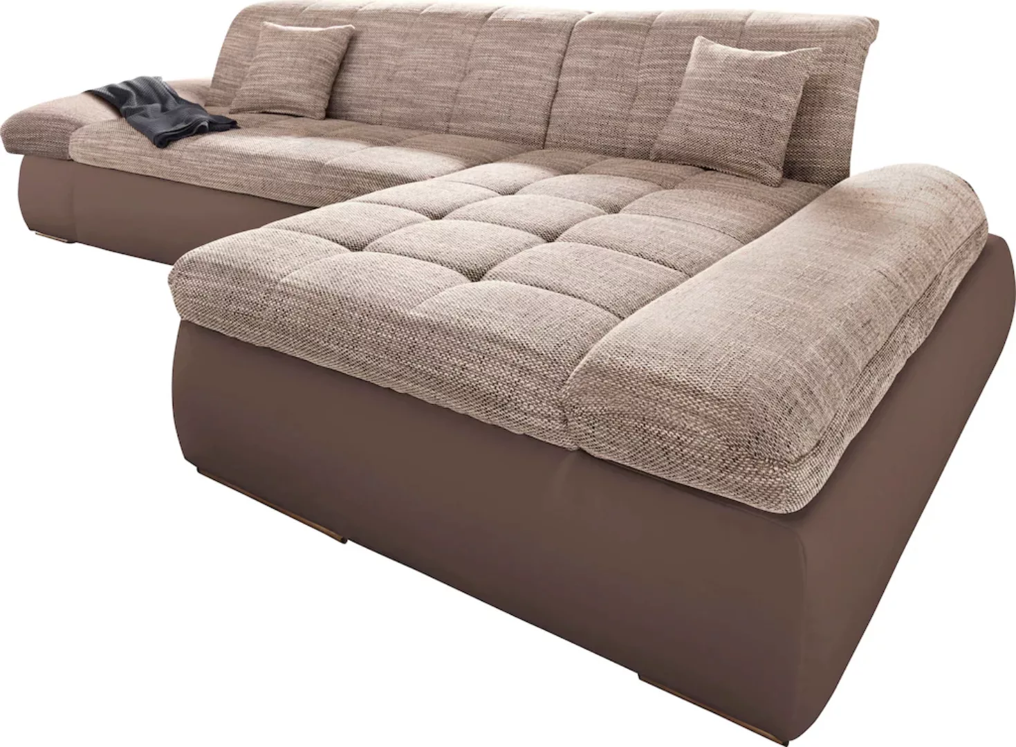 DOMO collection Ecksofa »PB Moric wahlweise mit Bettfunktion + Armteilverst günstig online kaufen