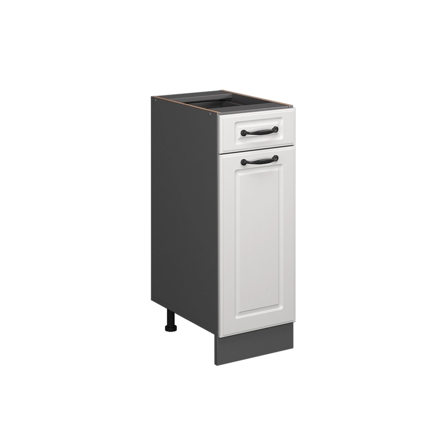 Vicco Unterschrank R-Line, Weiß Landhaus/Anthrazit, 30 günstig online kaufen