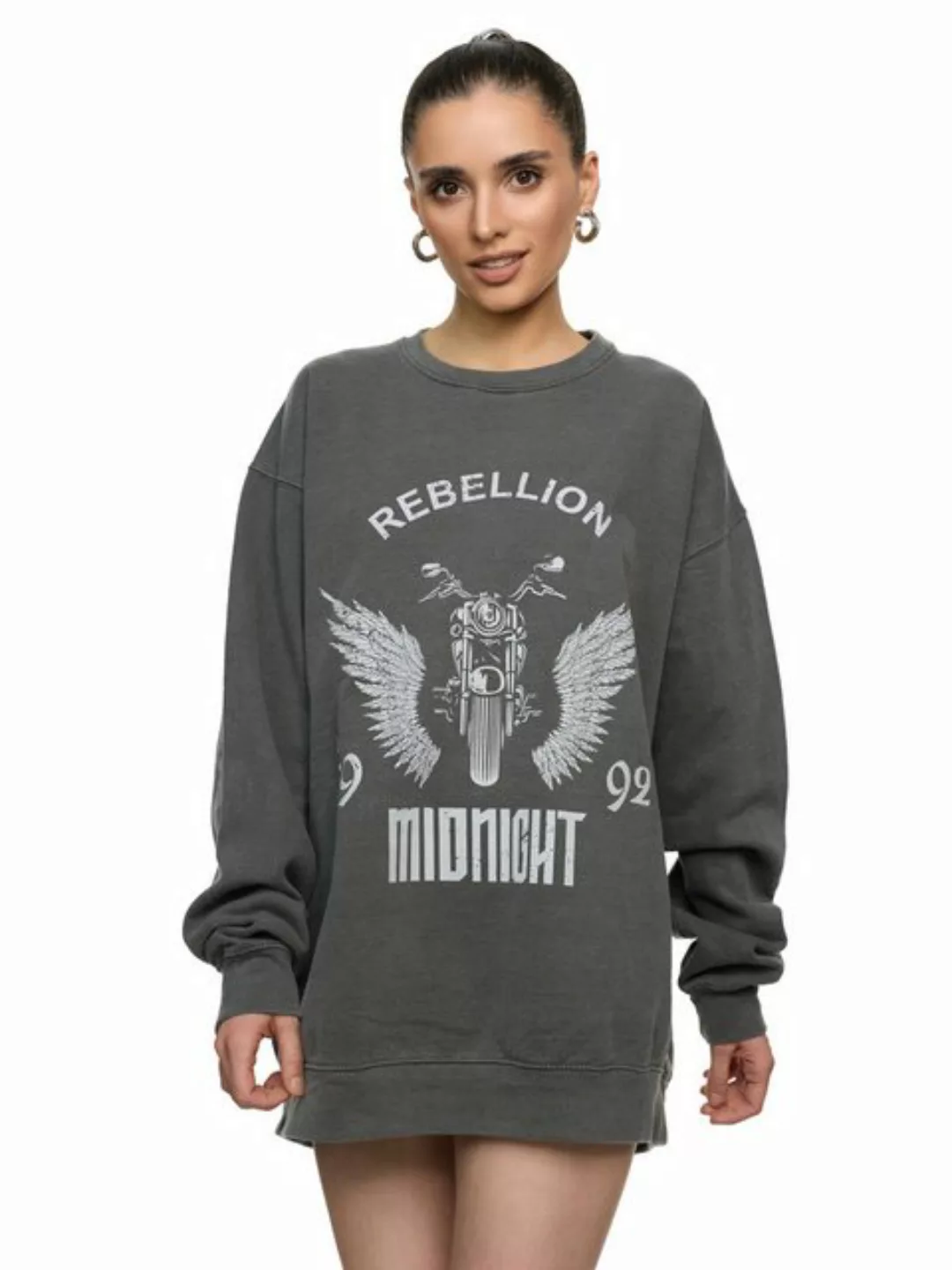 Worldclassca Sweatshirt Worldclassca Oversized Sweatshirt REBELLION Print L günstig online kaufen