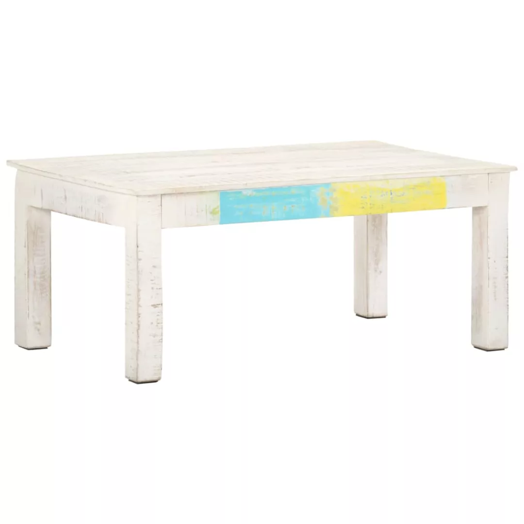 Couchtisch Weiß 110x60x45 Cm Massivholz Mango günstig online kaufen