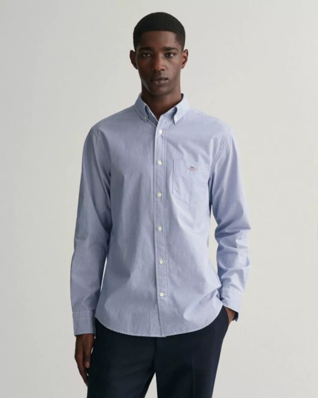 Gant Langarmhemd REG POPLIN BANKER SHIRT Banker Stripe Popeline, leichte Ba günstig online kaufen