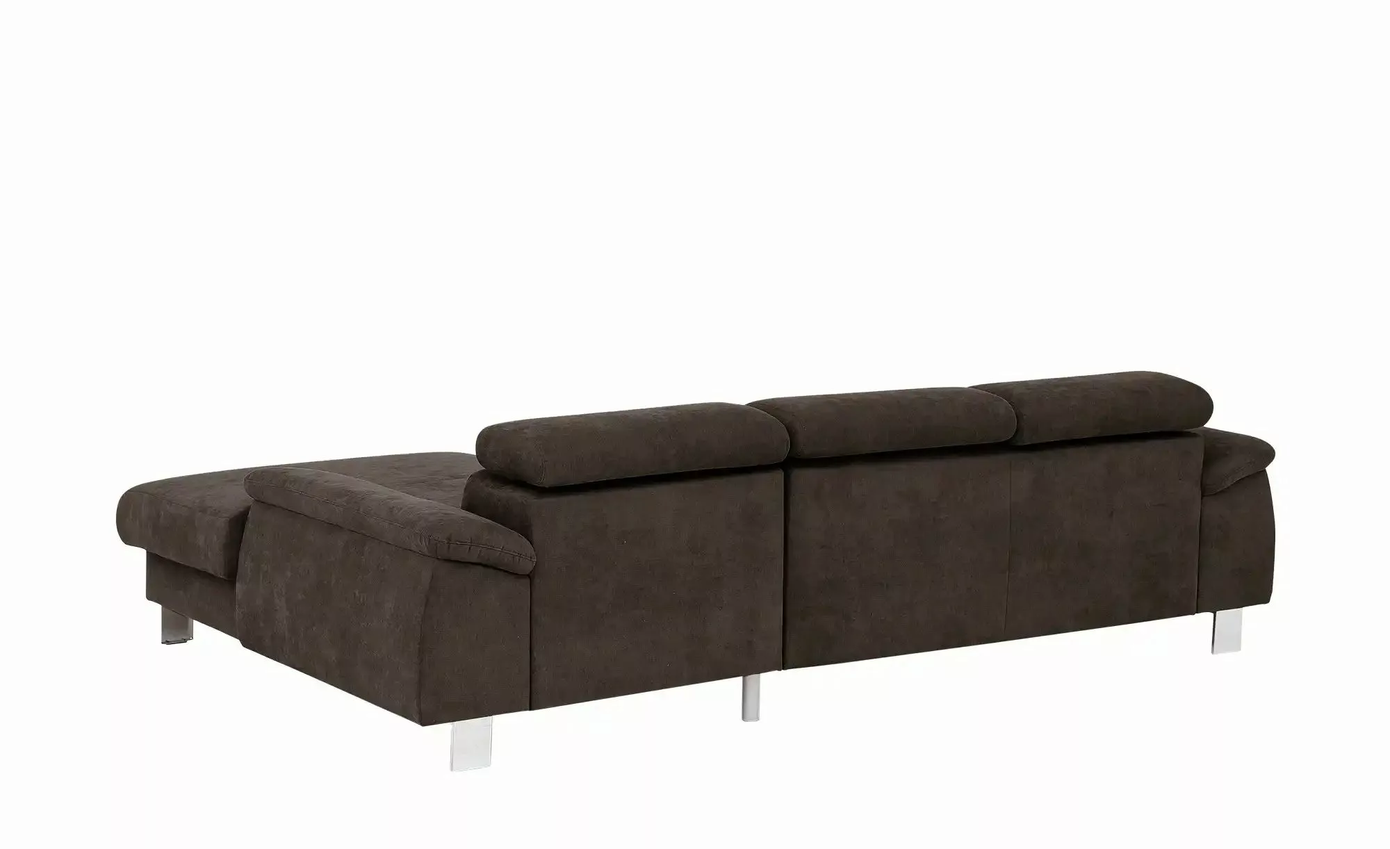 uno Ecksofa aus Velours Micky ¦ braun ¦ Maße (cm): B: 244 H: 72 T: 166.0 Po günstig online kaufen