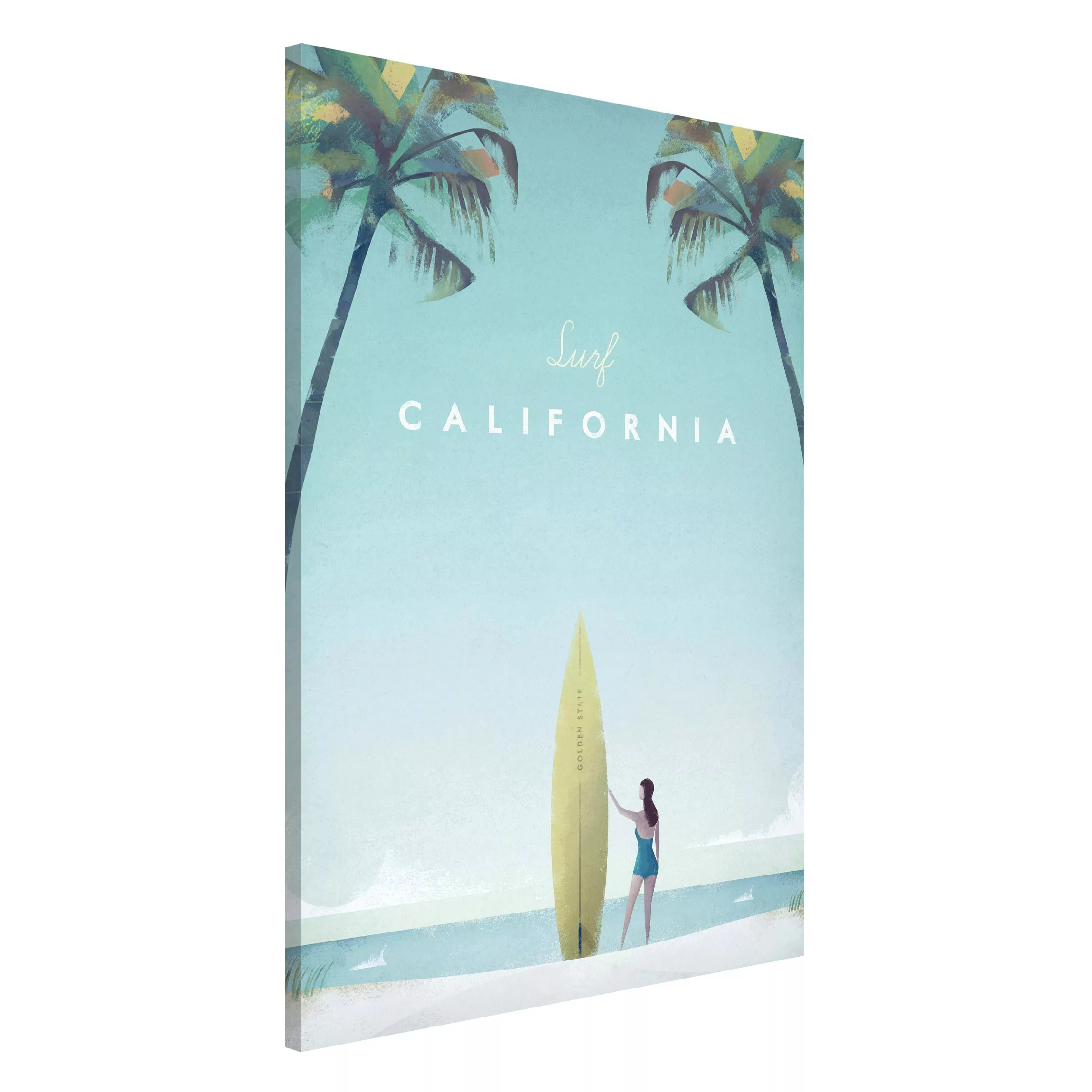 Magnettafel Strand - Hochformat 2:3 Reiseposter - California günstig online kaufen