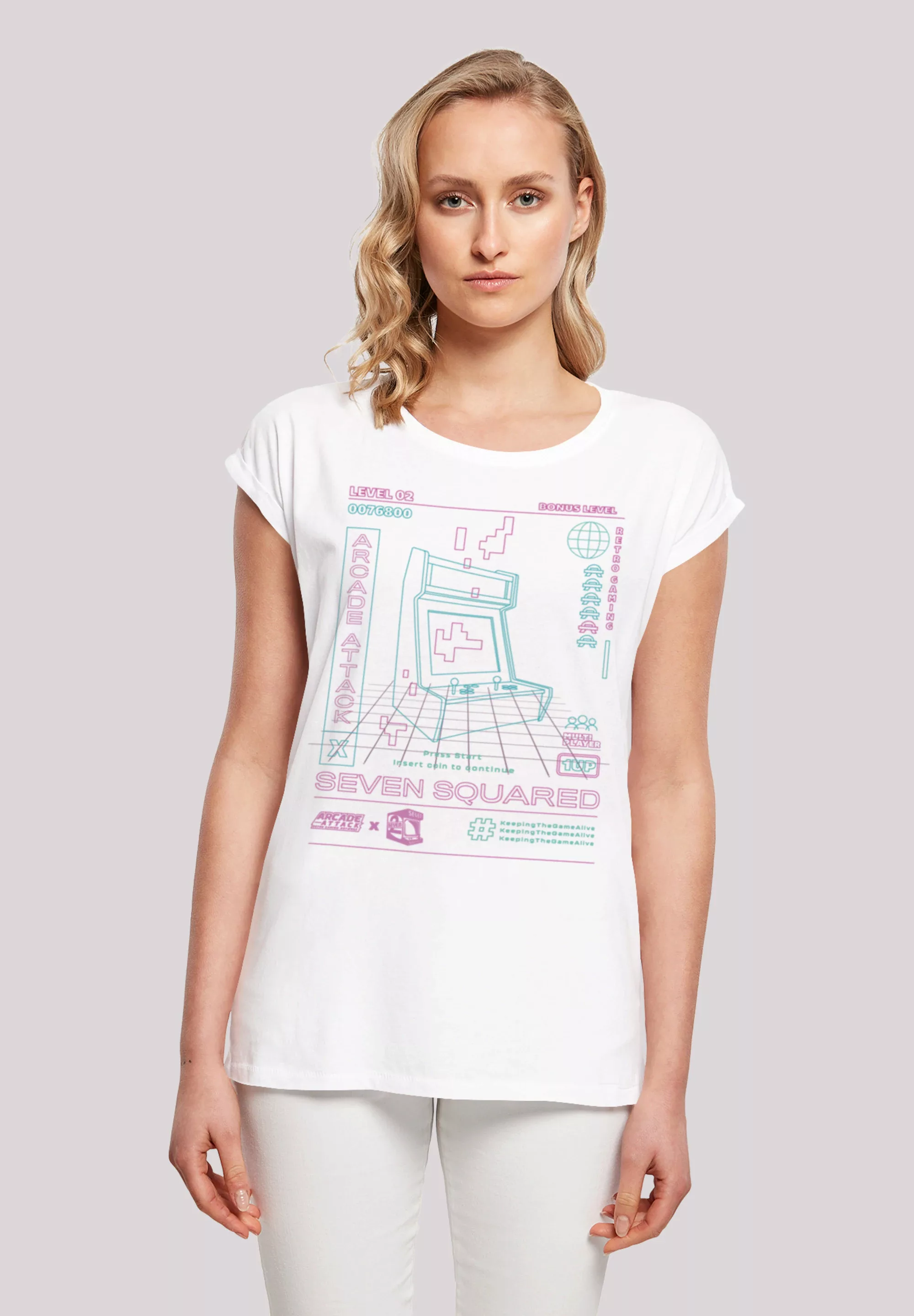F4NT4STIC T-Shirt "Retro Gaming Arcade Attack" günstig online kaufen