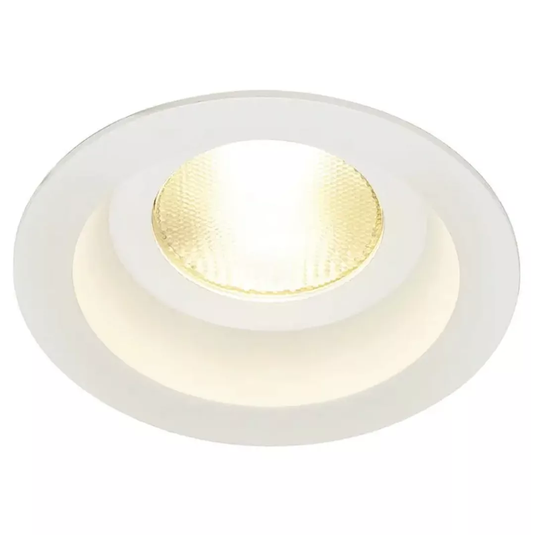 LED Einbauleuchte Contone, weiß, Blende innenliegend, starr, IP44, rund günstig online kaufen