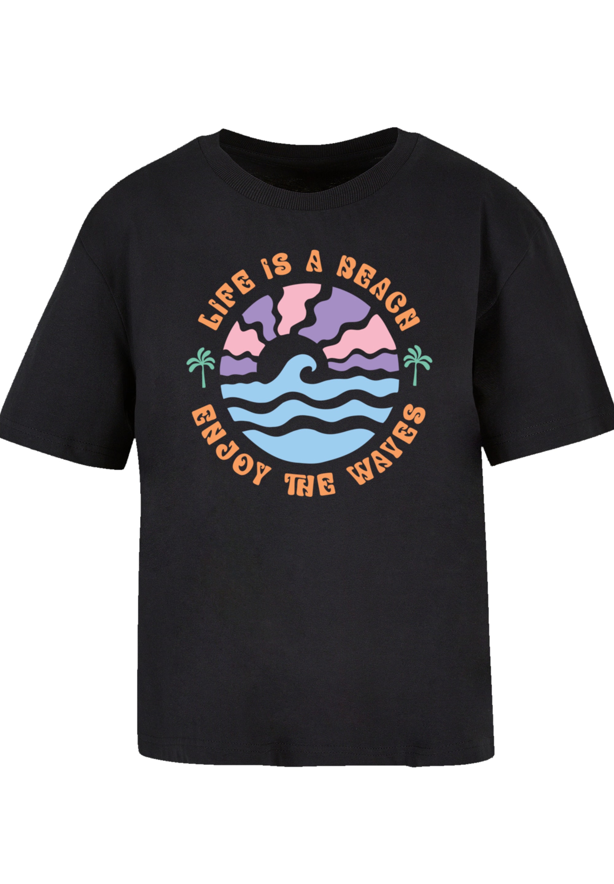 F4NT4STIC T-Shirt "Life Is A Beach Enjoy The Waves", Premium Qualität günstig online kaufen