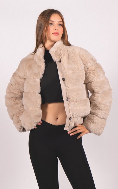 Passioni Fellimitatjacke Noelle - Basic Faux Fur Jacke günstig online kaufen