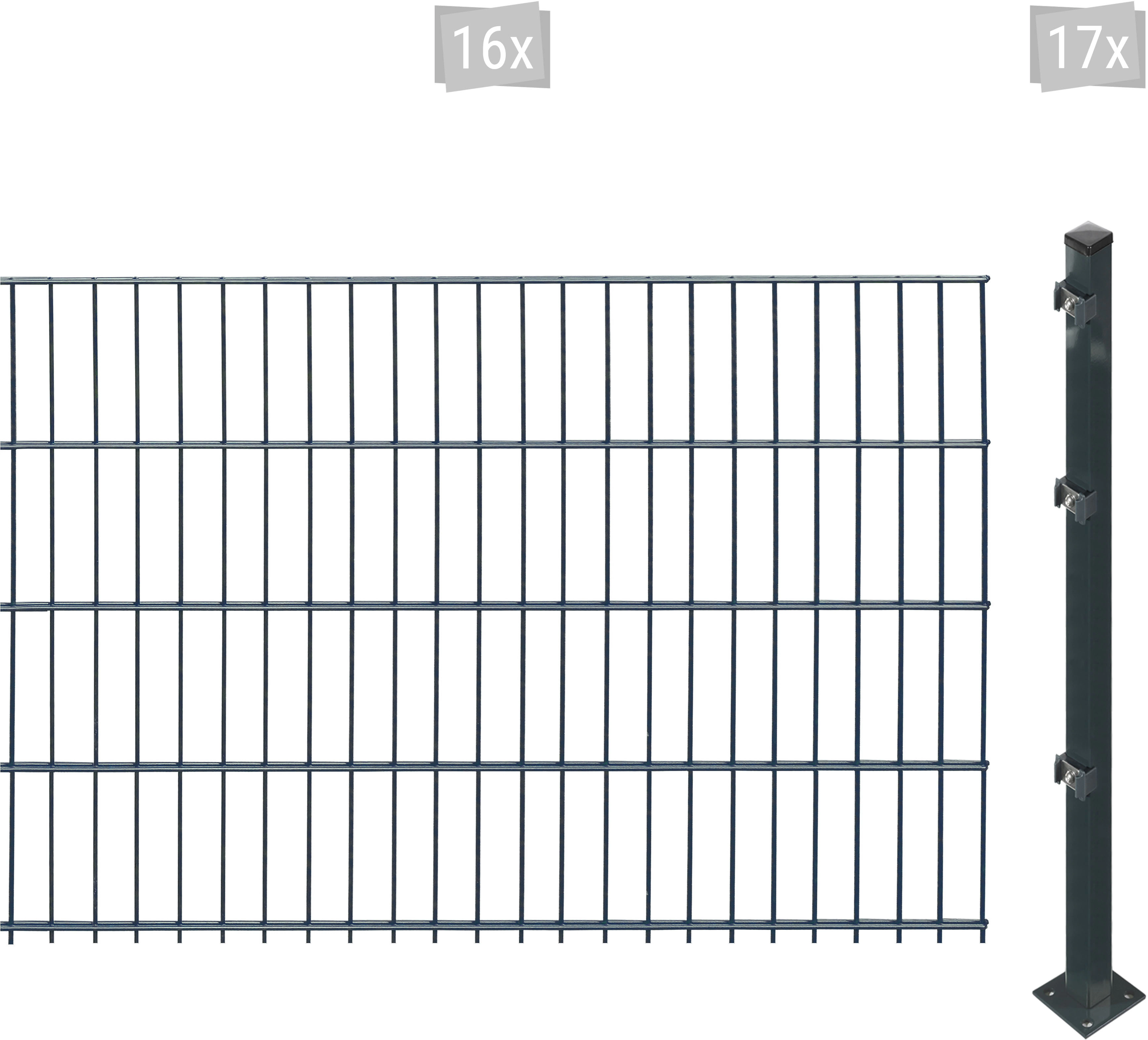 Arvotec Doppelstabmattenzaun "ESSENTIAL 83 zum Aufschrauben", Zaunhöhe 83 c günstig online kaufen