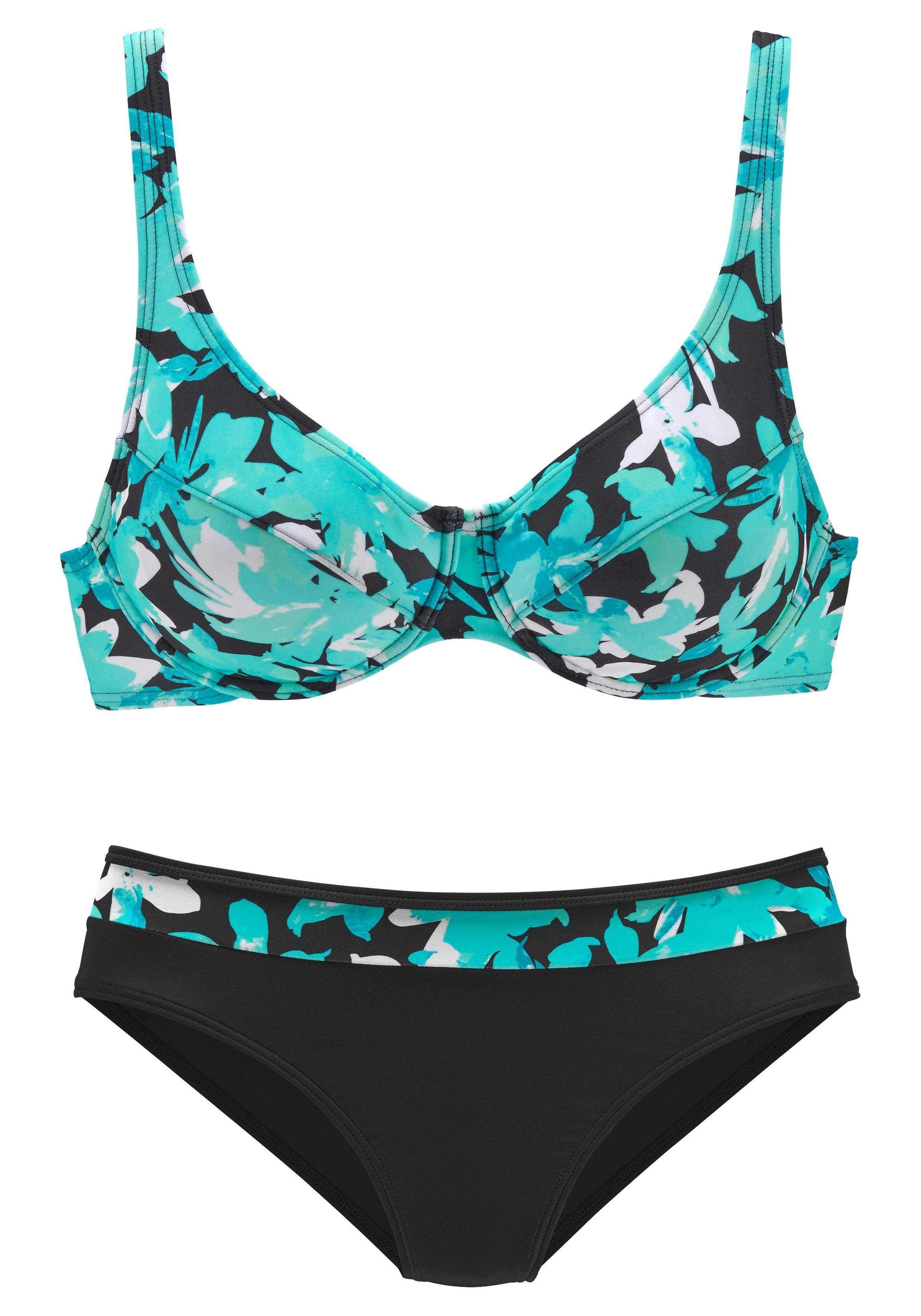 petite fleur Bügel-Bikini mit floralem Druck günstig online kaufen
