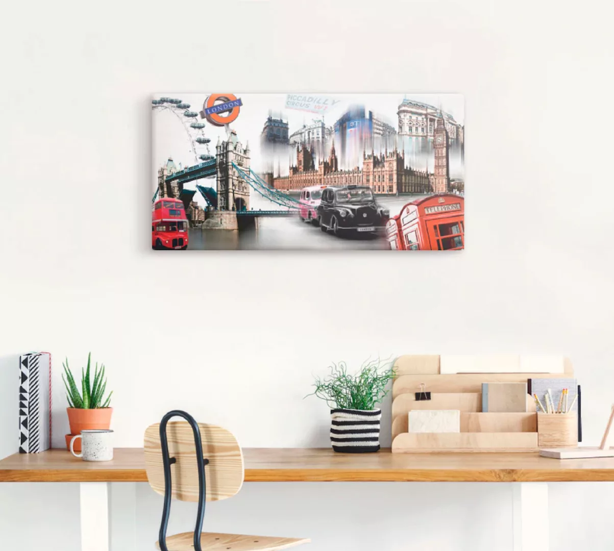 Artland Wandbild »London Skyline Collage IV«, Großbritannien, (1 St.), als günstig online kaufen