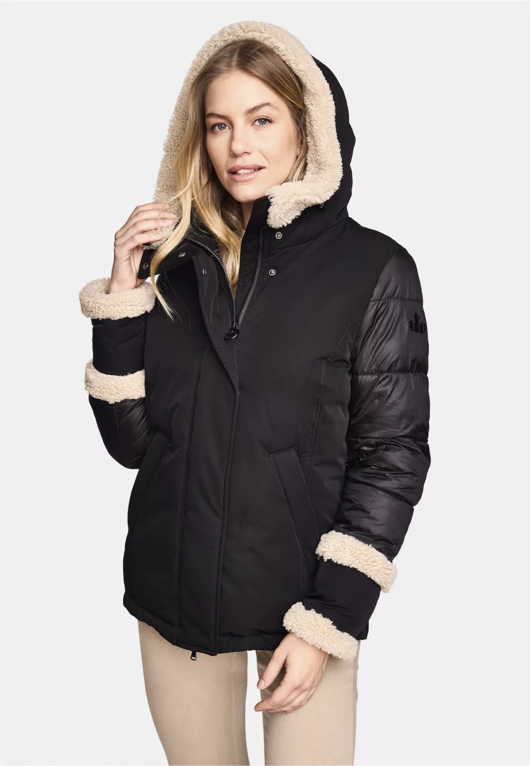 New Canadian Steppjacke "Materialmix-Jacke "CURLY"", mit Taschenbeutel aus günstig online kaufen