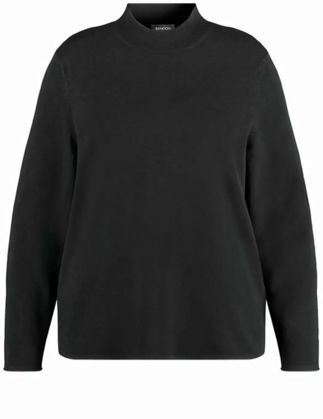 Samoon Rundhalspullover Feinstrick Pullover mit Turtleneck günstig online kaufen