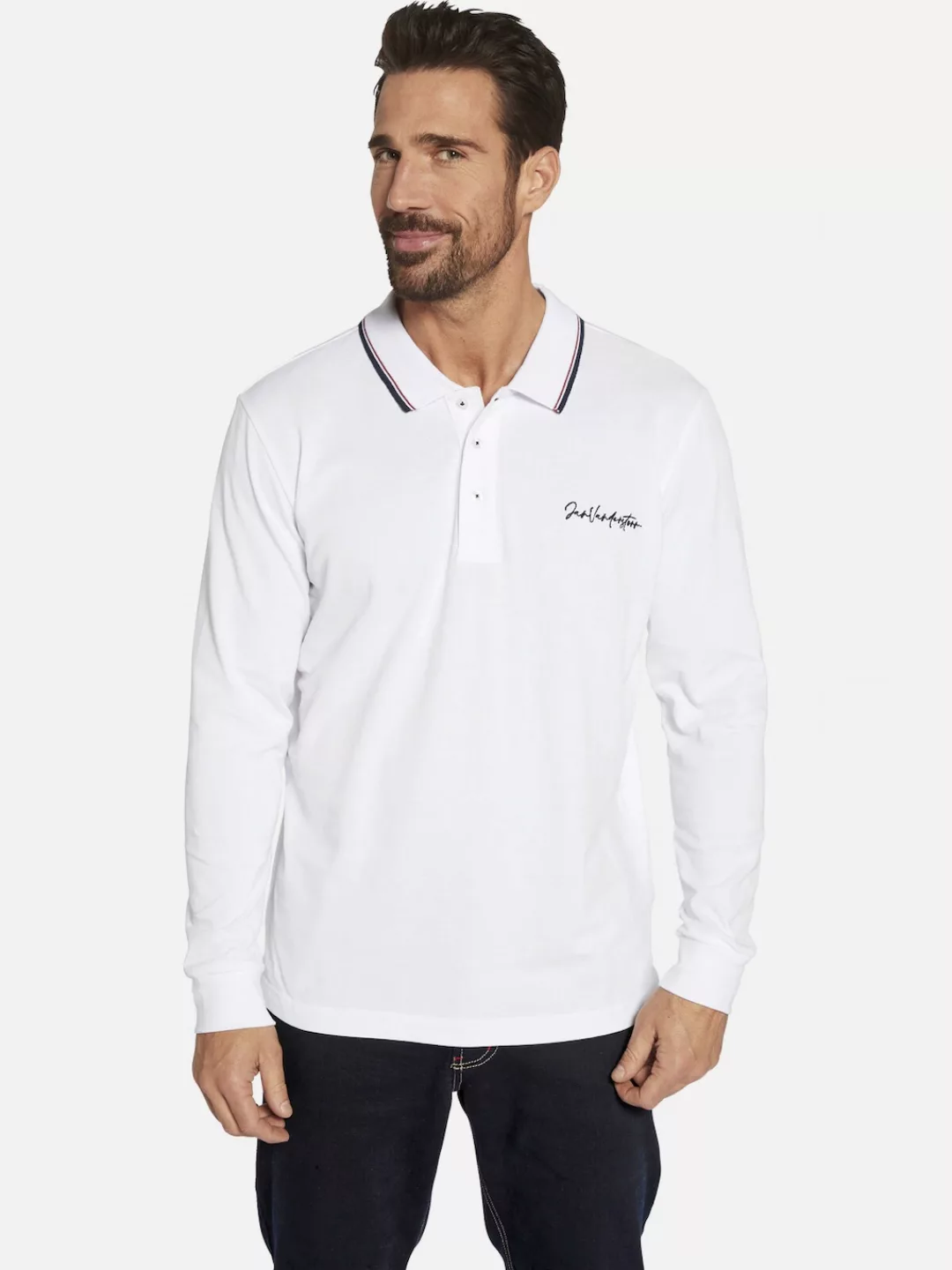 Jan Vanderstorm Langarm-Poloshirt "Doppelpack Langarm-Poloshirt TEUVO" günstig online kaufen