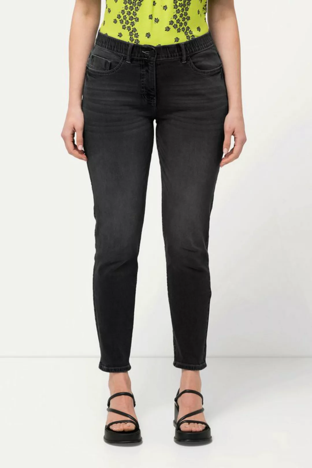 Ulla Popken Regular-fit-Jeans Push-up-Jeans Sarah schmales Bein Stretch günstig online kaufen