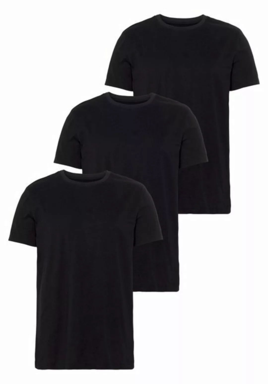 AJC T-Shirt (Set, 3-tlg., 3er-Pack) aus reiner Baumwolle günstig online kaufen