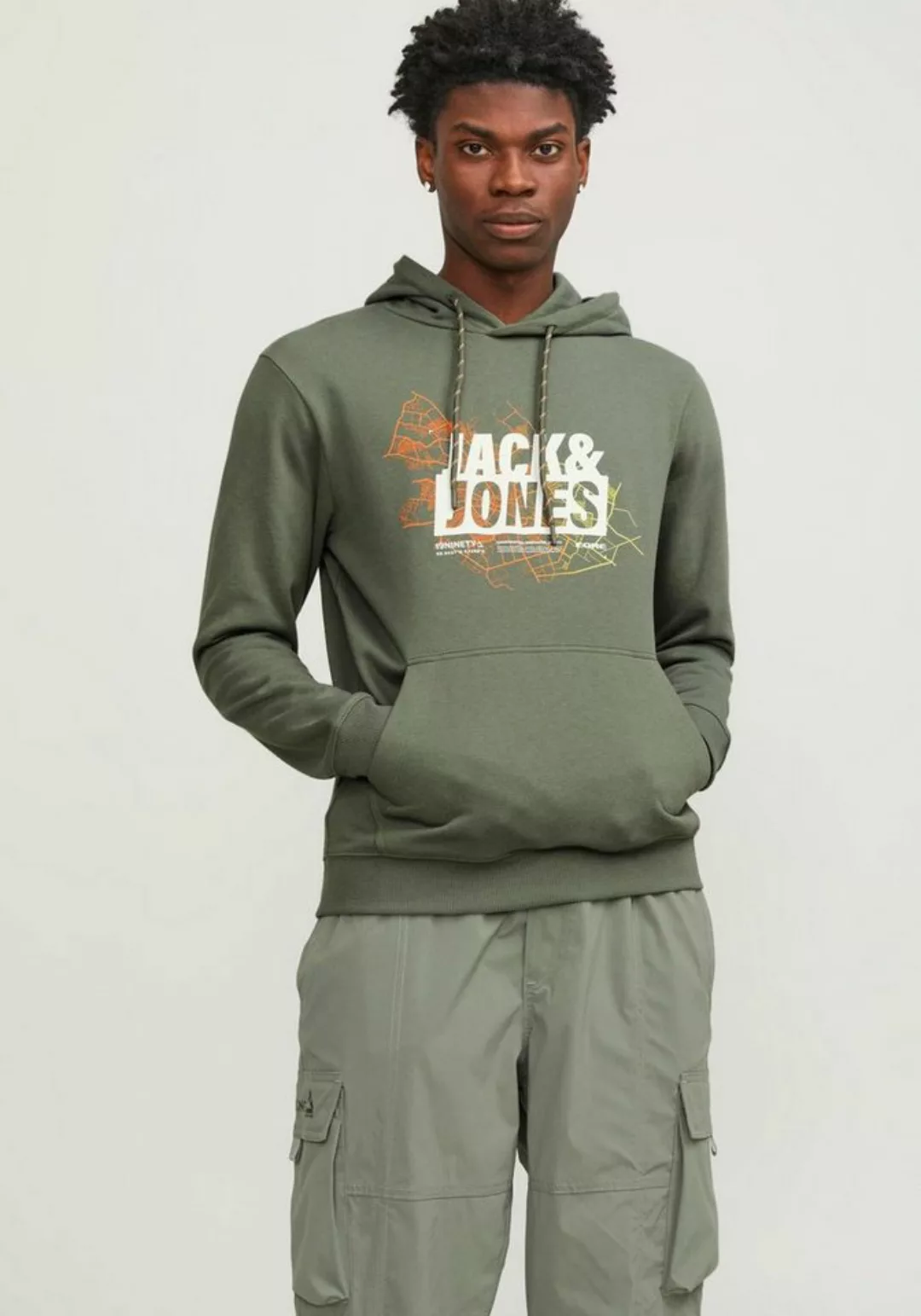 Jack & Jones Kapuzensweatshirt JCOMAP LOGO SWEAT HOOD SN günstig online kaufen