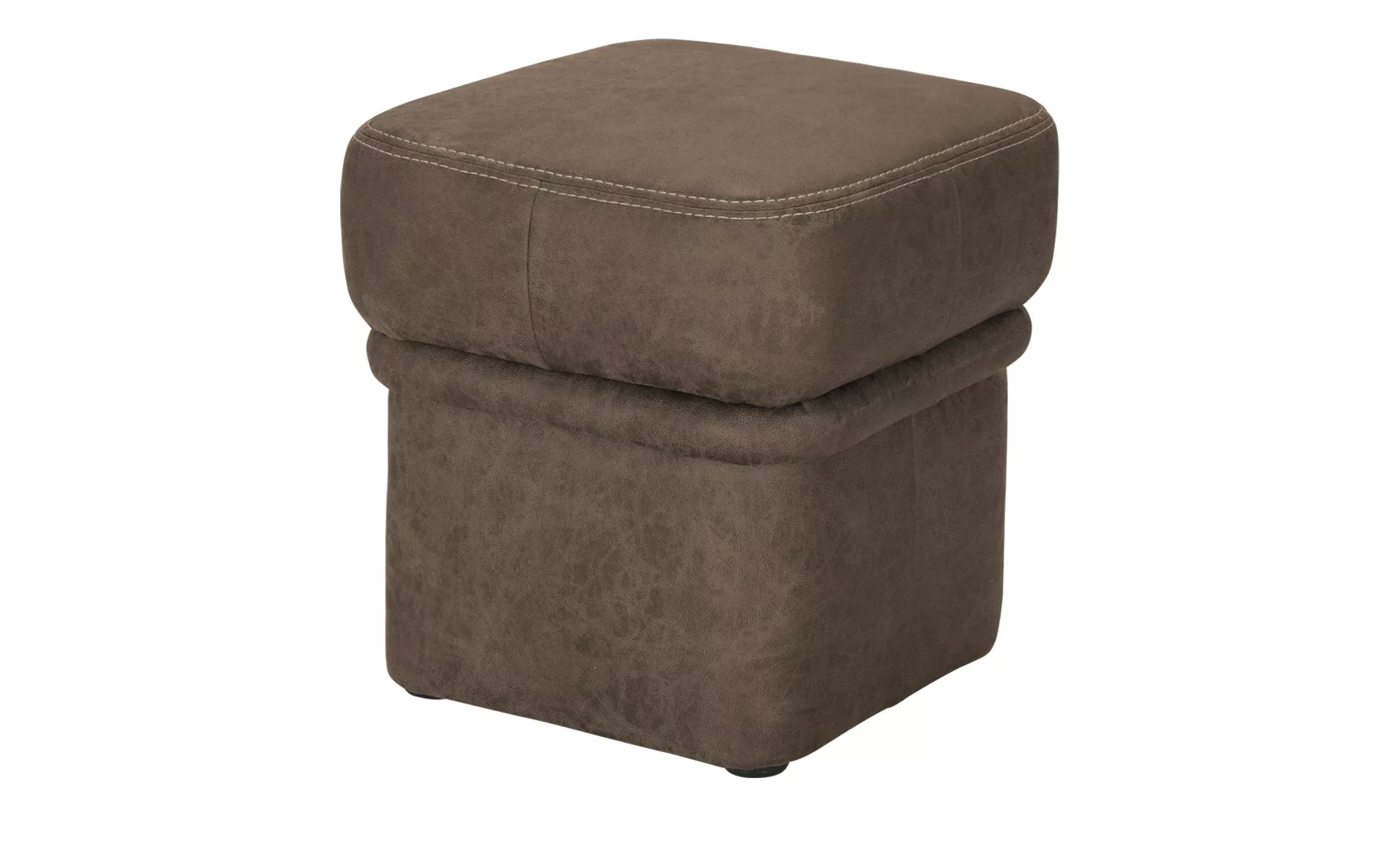 Hocker  Lech ¦ braun ¦ Maße (cm): B: 40 H: 46 T: 40.0 Polstermöbel > Hocker günstig online kaufen