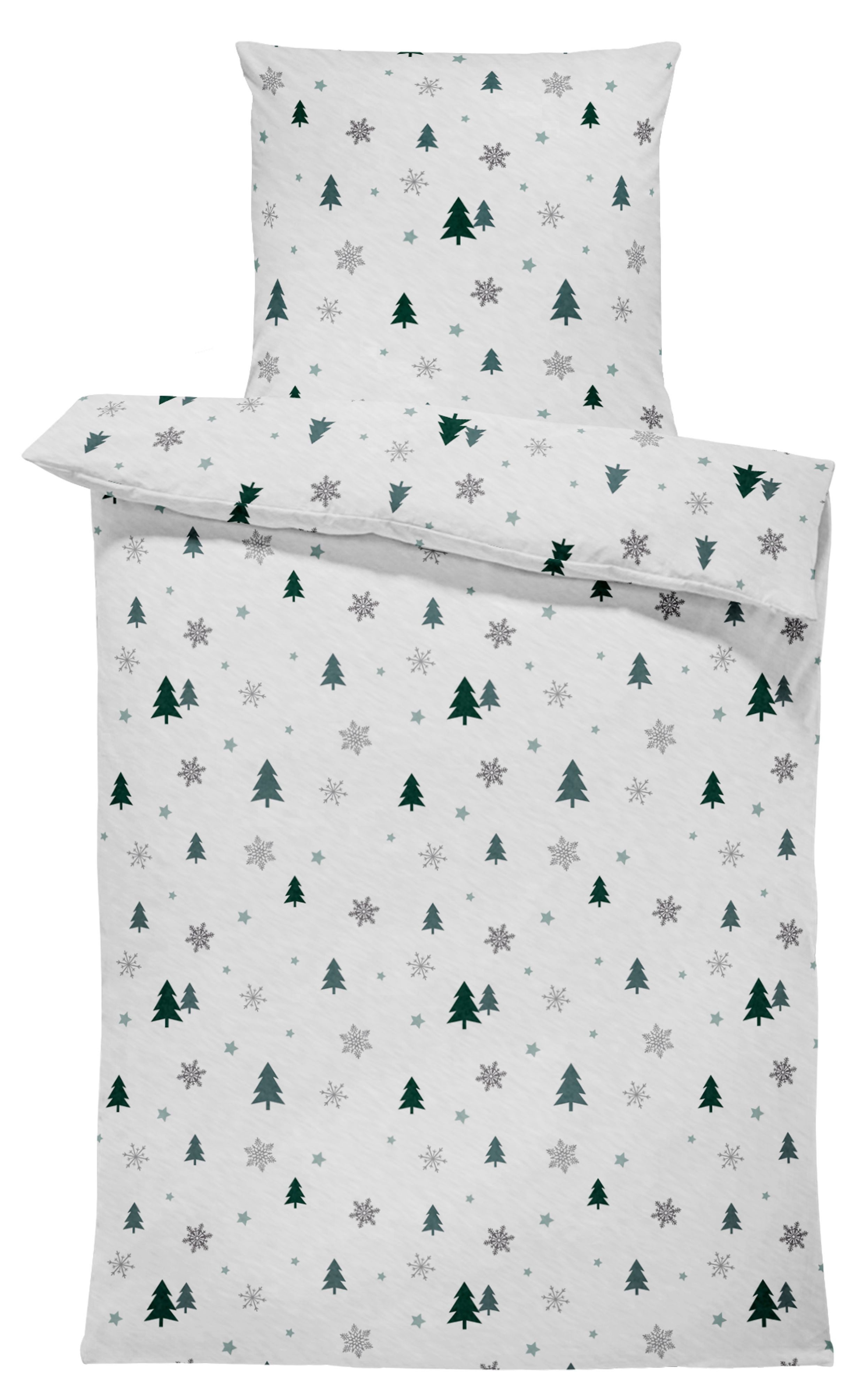 One Home Bettwäsche Tannenbaum, Fleece, 4 günstig online kaufen