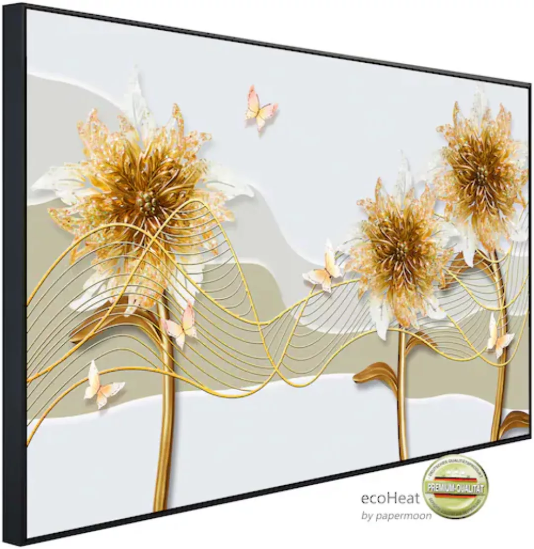 Papermoon Infrarotheizung »Muster mit Blumen und Schmetterlingen«, sehr ang günstig online kaufen
