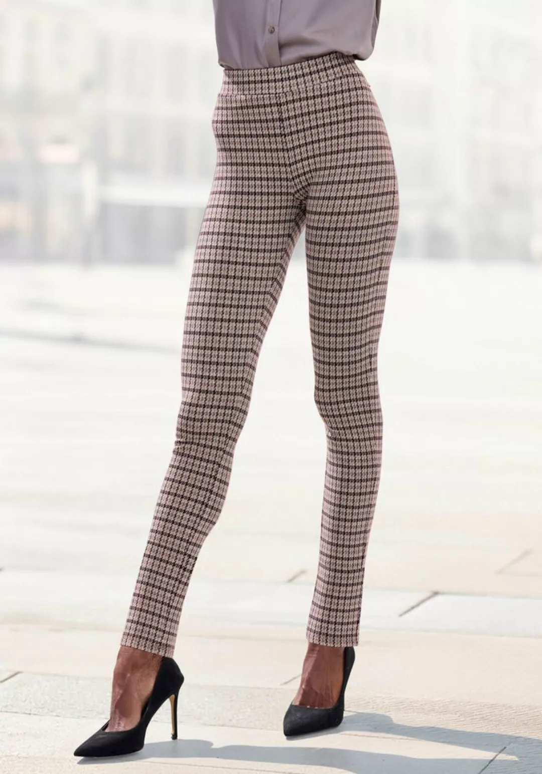 LASCANA Leggings aus Jacquard Stoff günstig online kaufen