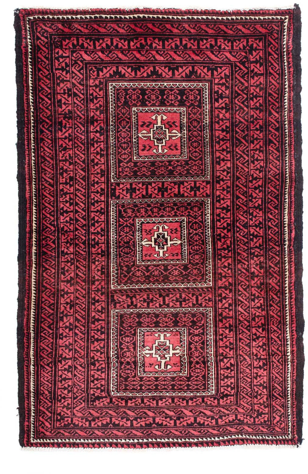 morgenland Orientteppich »Belutsch - 158 x 103 cm - dunkelrot«, rechteckig, günstig online kaufen