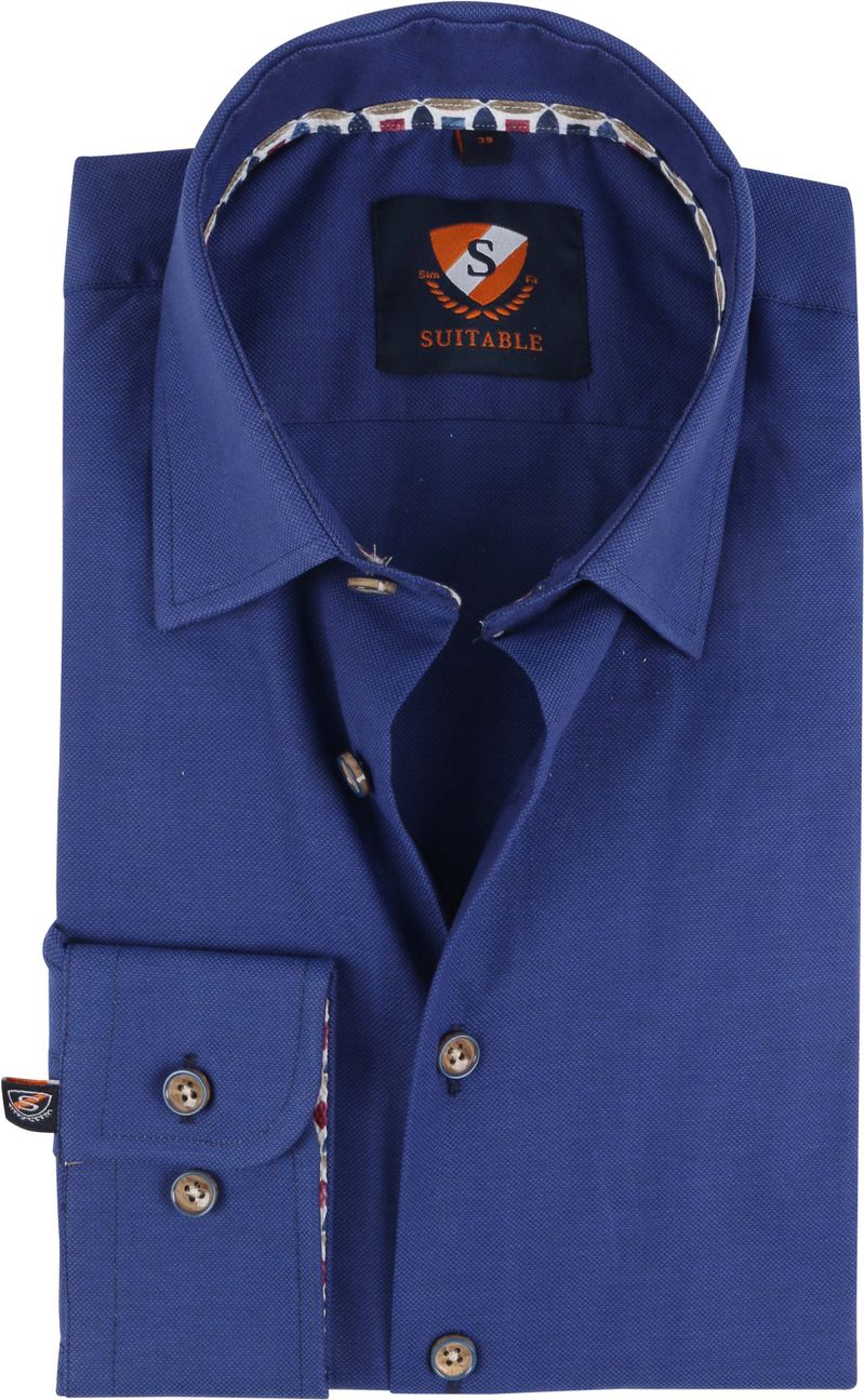 Suitable Hemd Smart Indigo Blau - Größe 43 günstig online kaufen